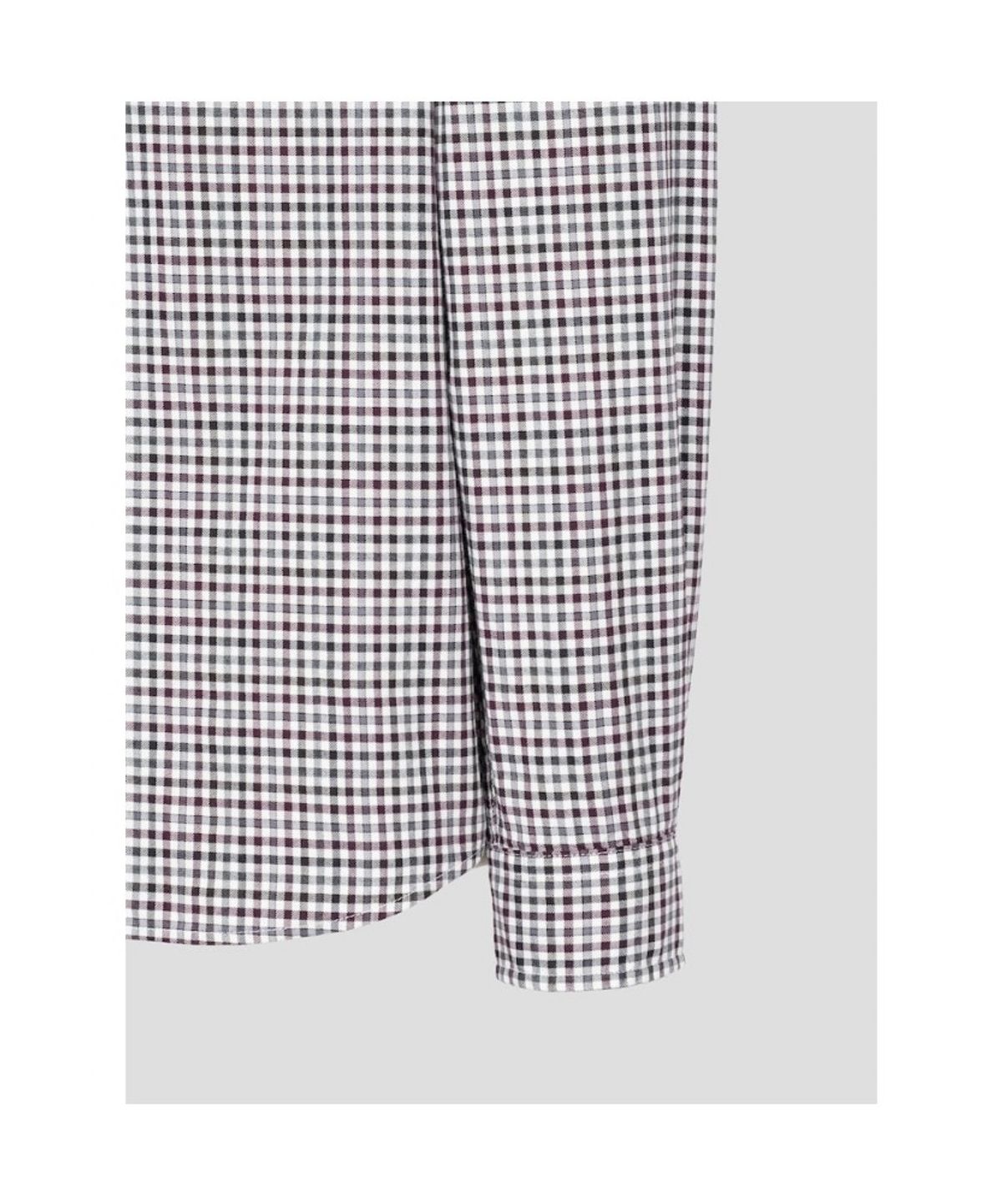 빈폴 멘(BEANPOLE MEN) 변형 깅엄 체크 셔츠  와인