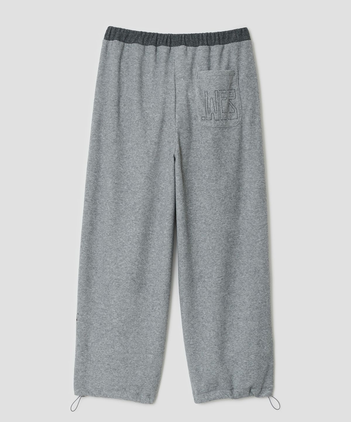 타입서비스(TYPESERVICE) Lace Trim Hotfix Fleece Pants [Gray]