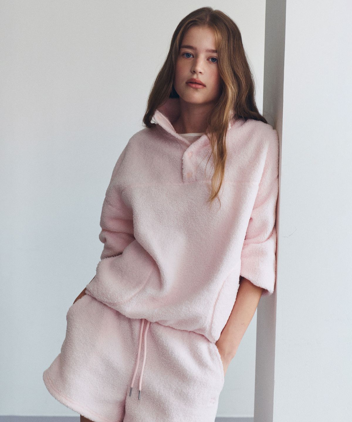로라로라(ROLAROLA) NUBASIC FLEECE ANORAK PINK