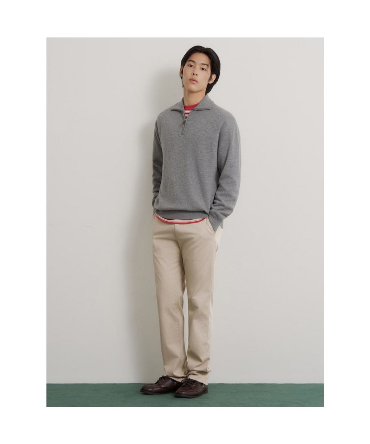 빈폴 멘(BEANPOLE MEN) [Essential] 클래식핏 치노 팬츠  베이지