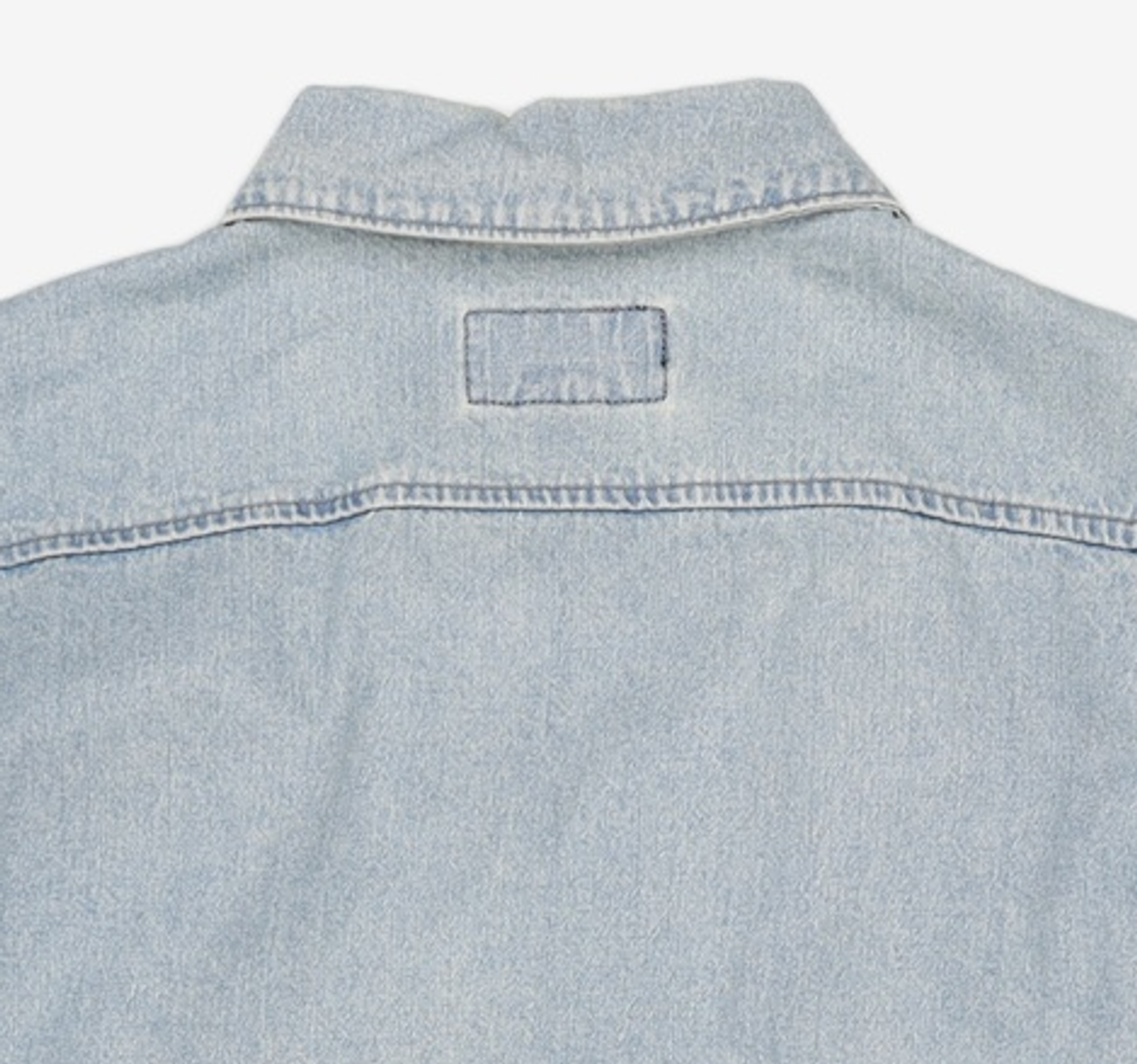 디스이즈네버댓(THISISNEVERTHAT) Washed Denim Zip S/S Shirt Black XL