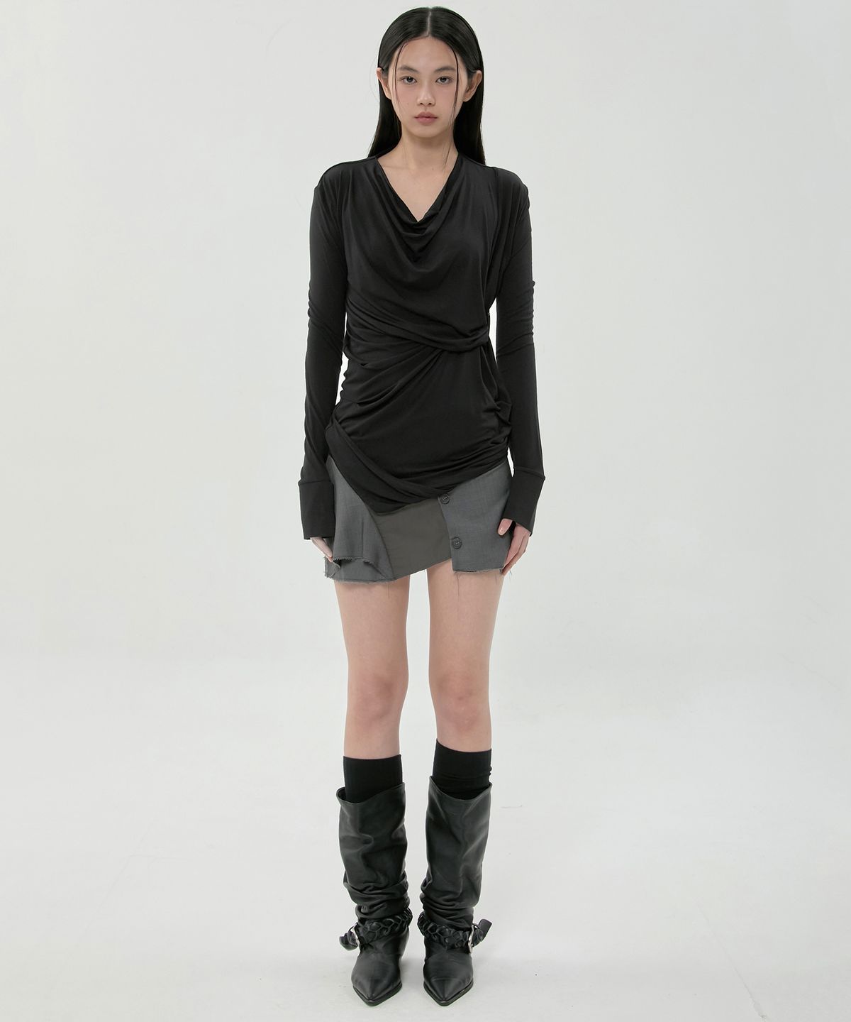 플레어업(FLAREUP) Miya Long Sleeve (FL-195_Black)