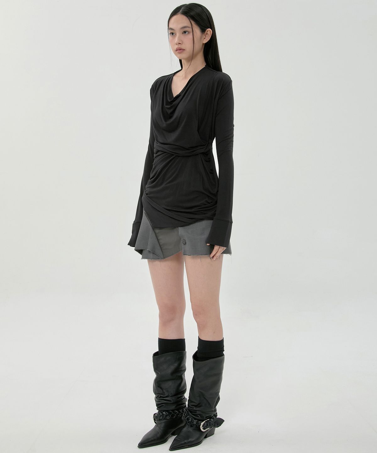 플레어업(FLAREUP) Miya Long Sleeve (FL-195_Black)