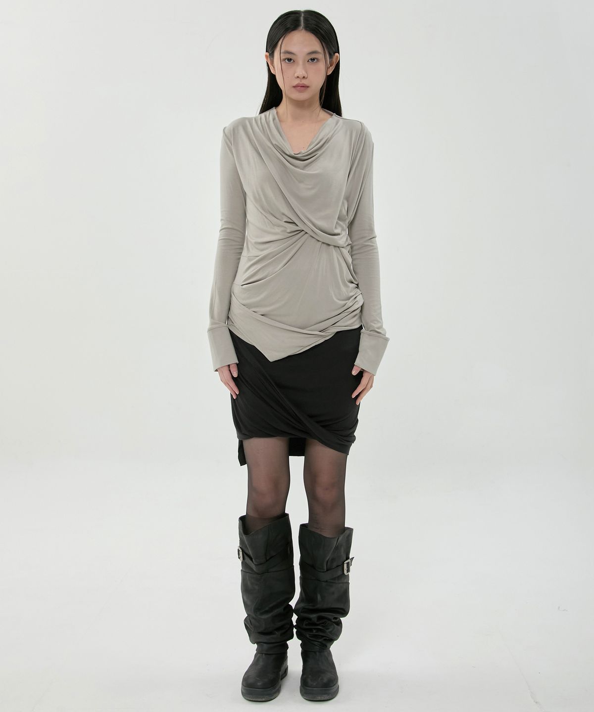 플레어업(FLAREUP) Miya Long Sleeve (FL-195_Ash Beige)