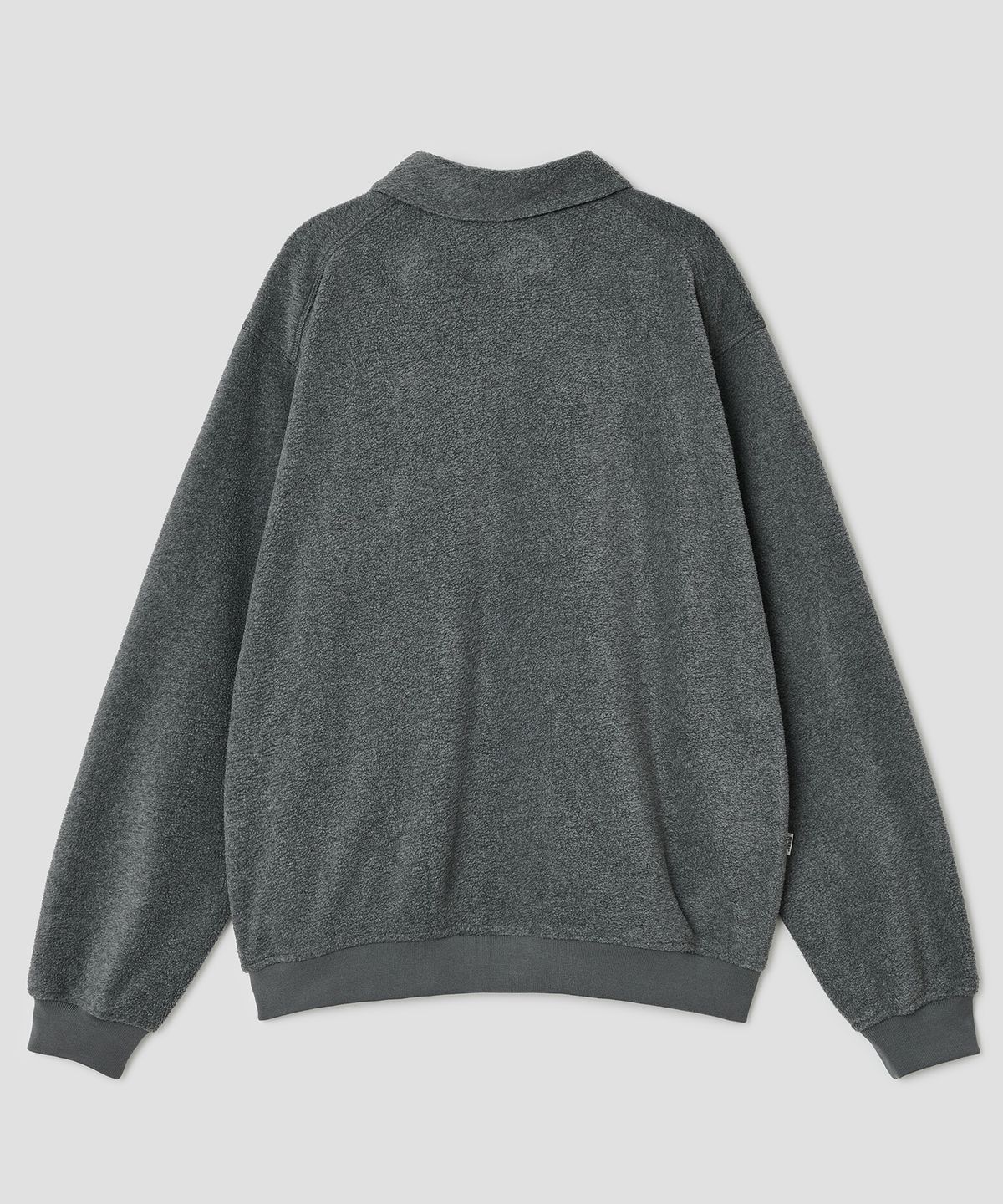 타입서비스(TYPESERVICE) Buttoned Fleece Top [Charcoal]