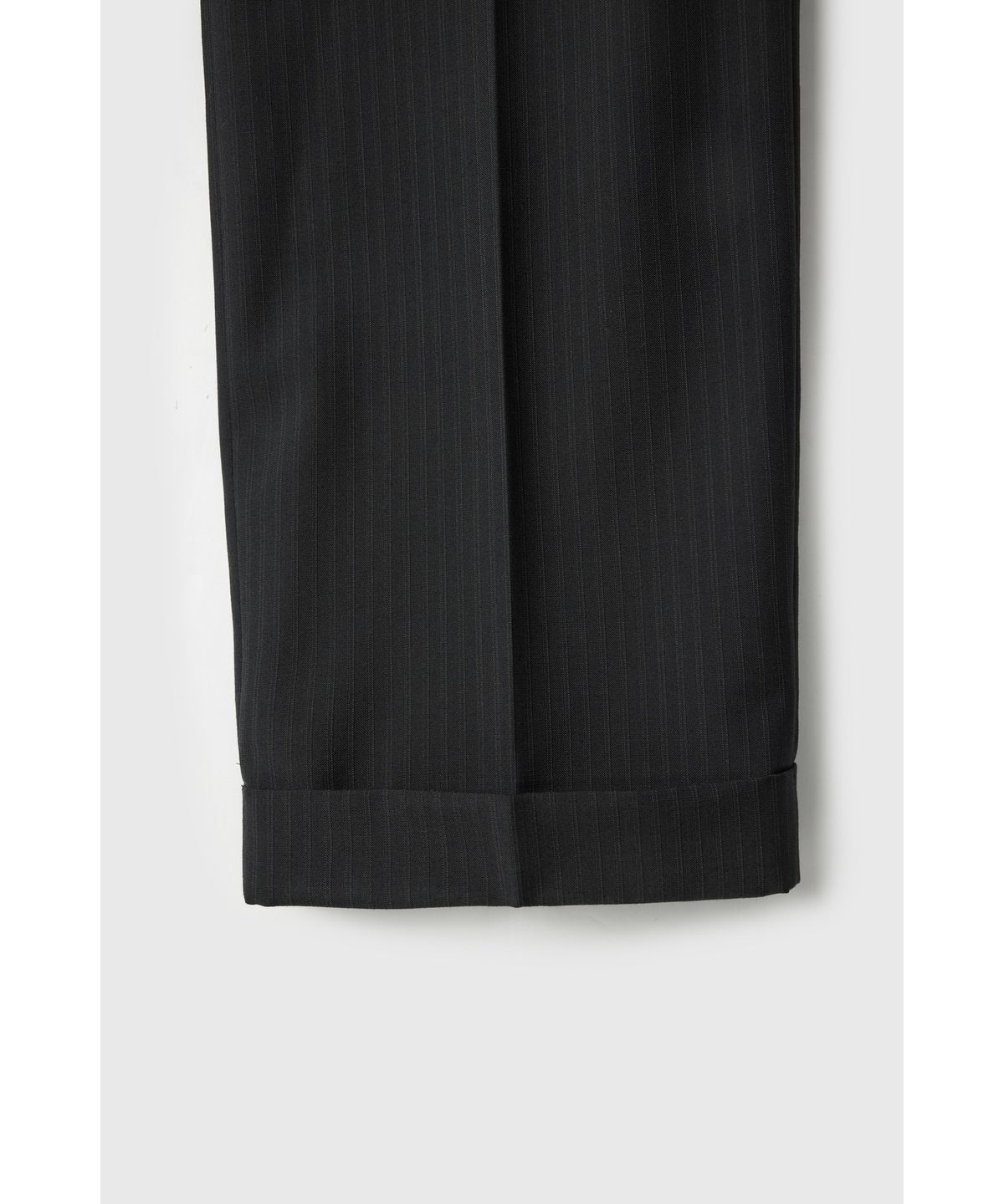 유스(YOUTH) Turn-up Waist Line Pants - Black