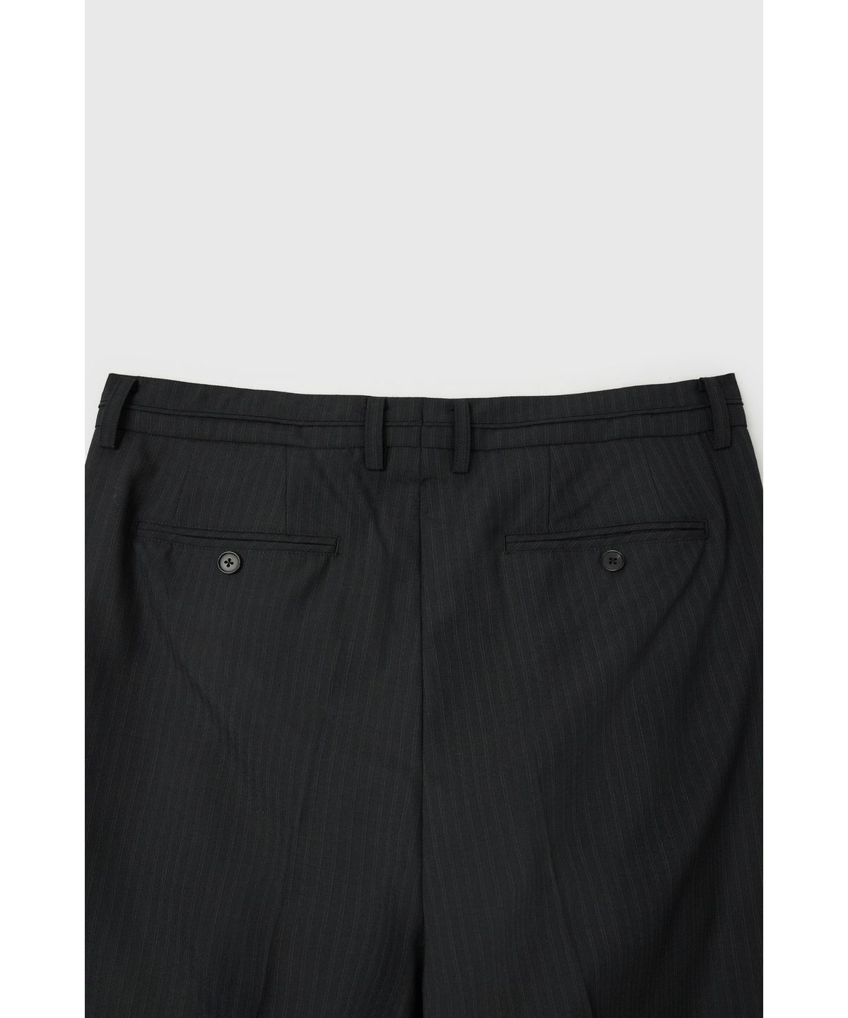 유스(YOUTH) Turn-up Waist Line Pants - Black