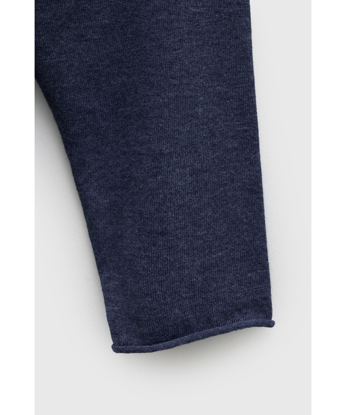 유스(YOUTH) Round-neck Roll-up Knit - Blue