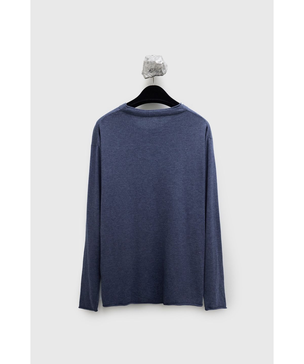 유스(YOUTH) Round-neck Roll-up Knit - Blue