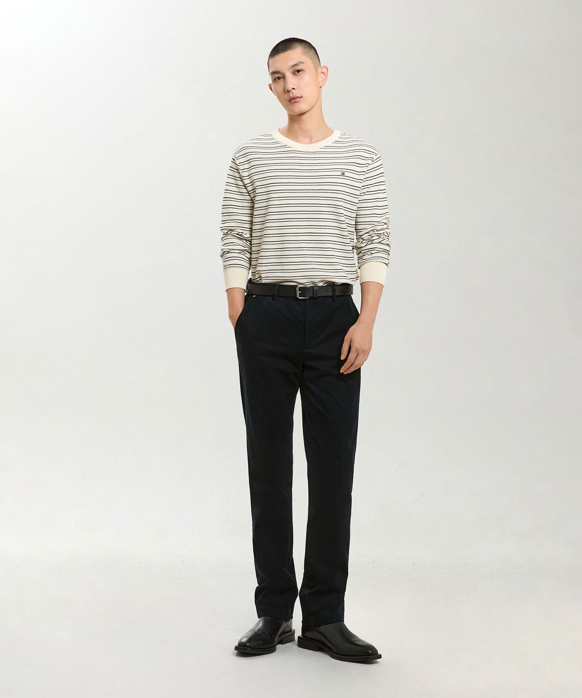 타미힐피거(TOMMY HILFIGER) [Slim straight fit] 덴톤 스트럭처 팬츠 (T12G7WPC741ML1DW5)