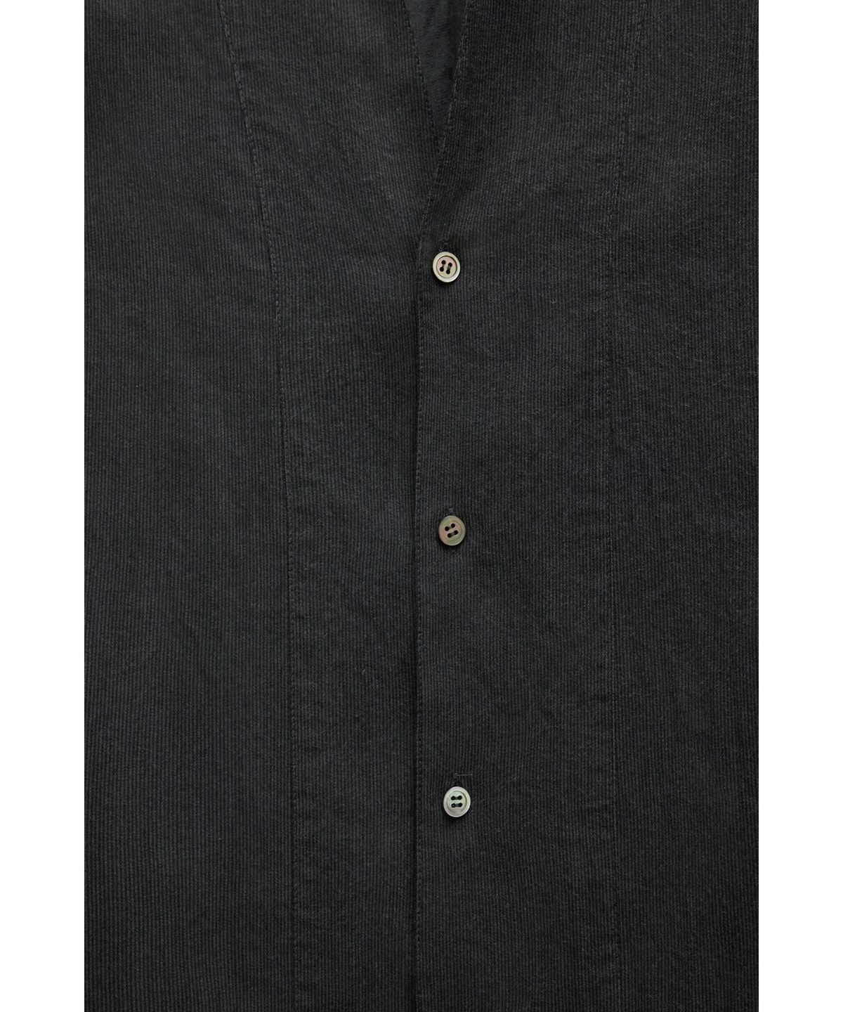 유스(YOUTH) Deep V-neck Shirt - Black