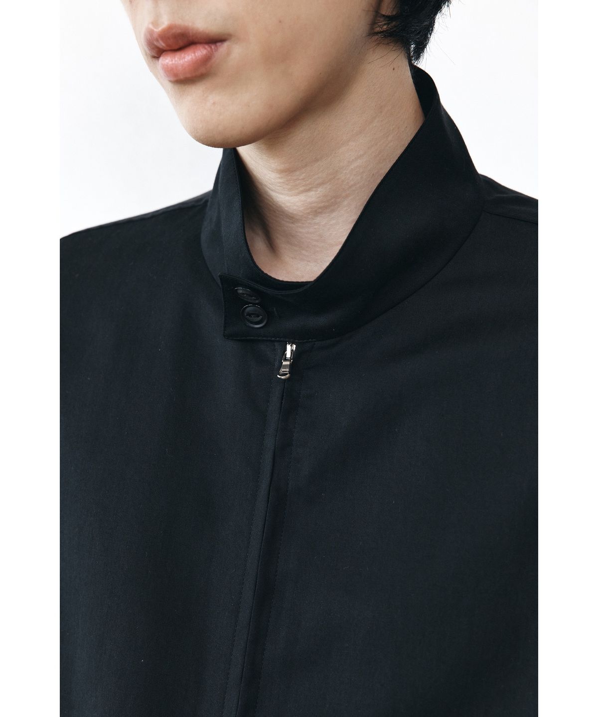 유스(YOUTH) Soft Drapery Harrington Jacket - Black