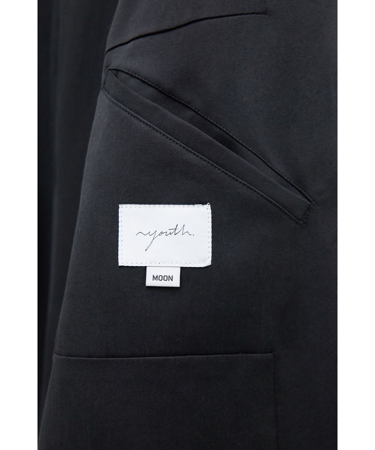 유스(YOUTH) Soft Drapery Harrington Jacket - Black
