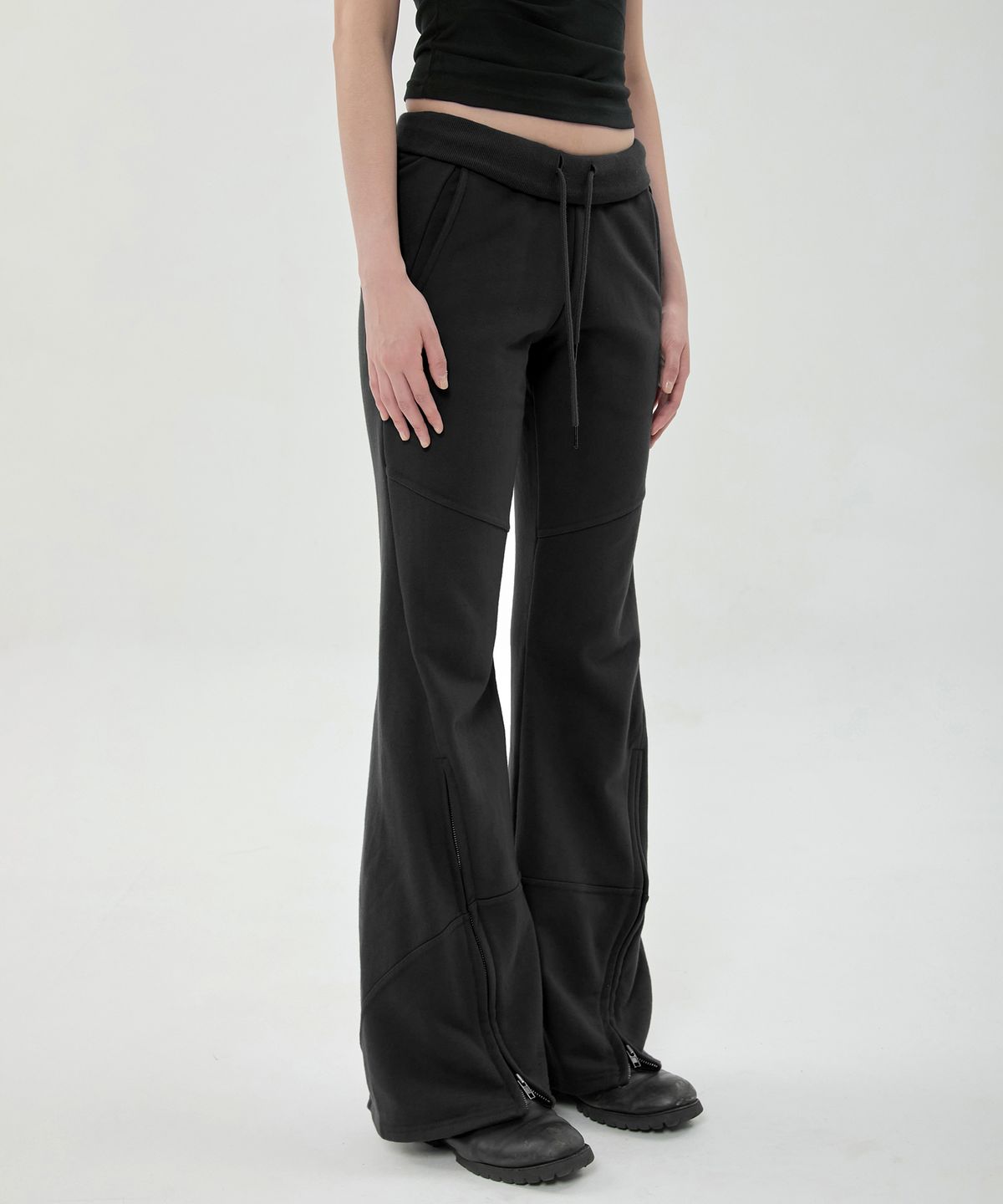 플레어업(FLAREUP) Nana Flared Sweatpants (FL-273_Black)