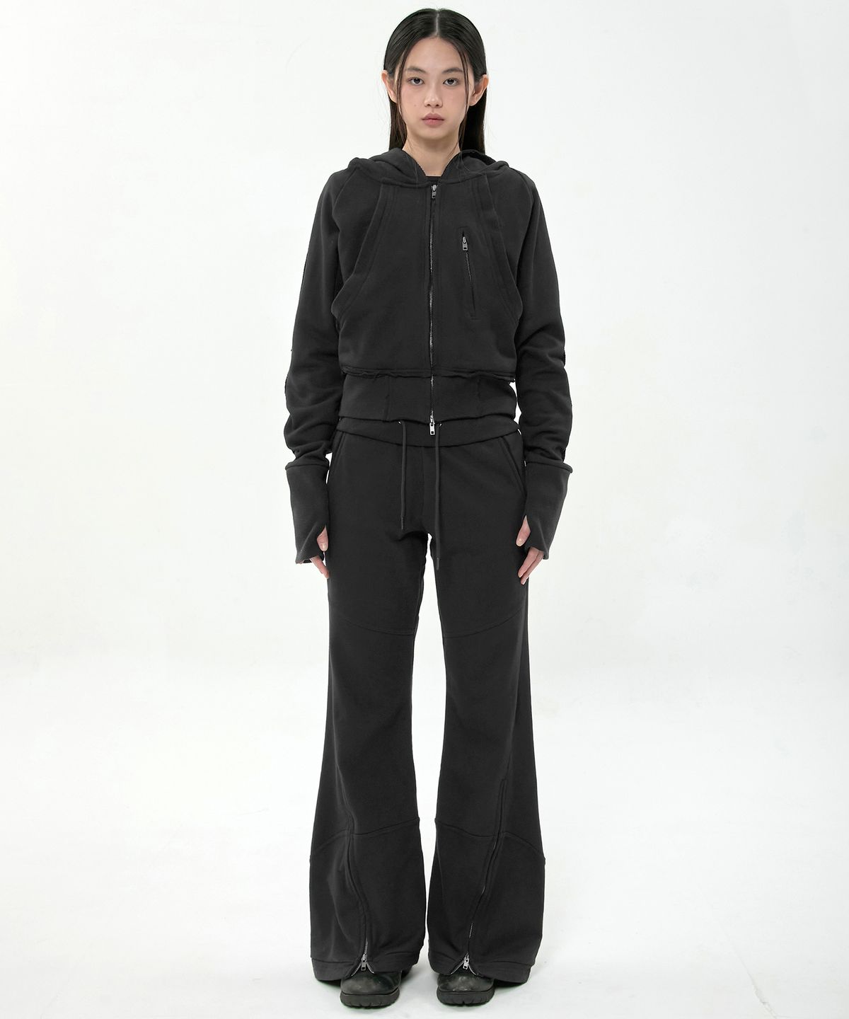 플레어업(FLAREUP) Nana Flared Sweatpants (FL-273_Black)