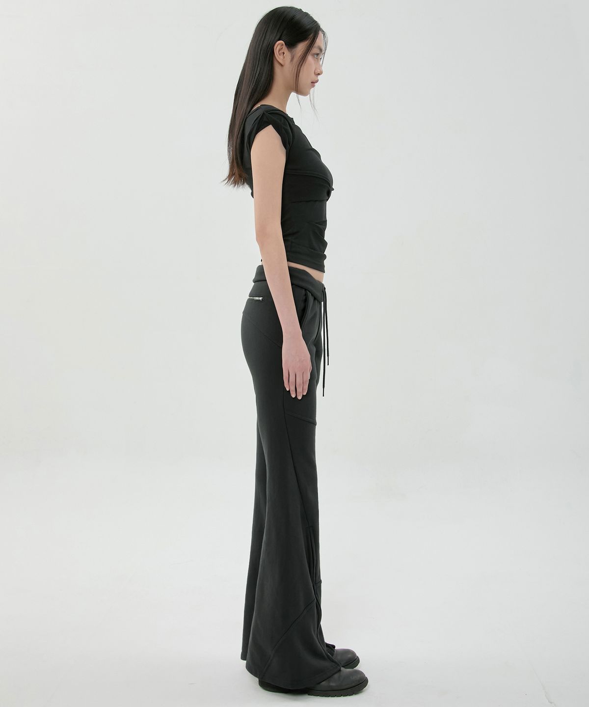 플레어업(FLAREUP) Nana Flared Sweatpants (FL-273_Black)