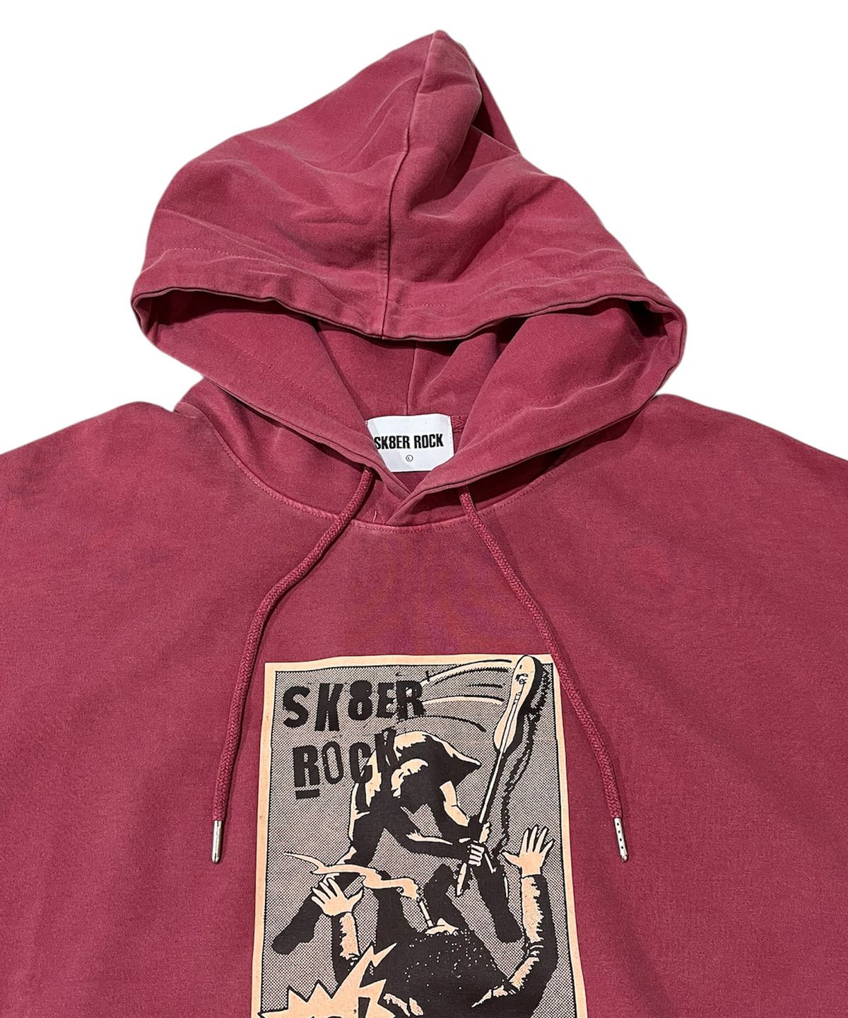 스케이터락(SK8ER ROCK) No Control Pigment Sweat Hooide (indian red)