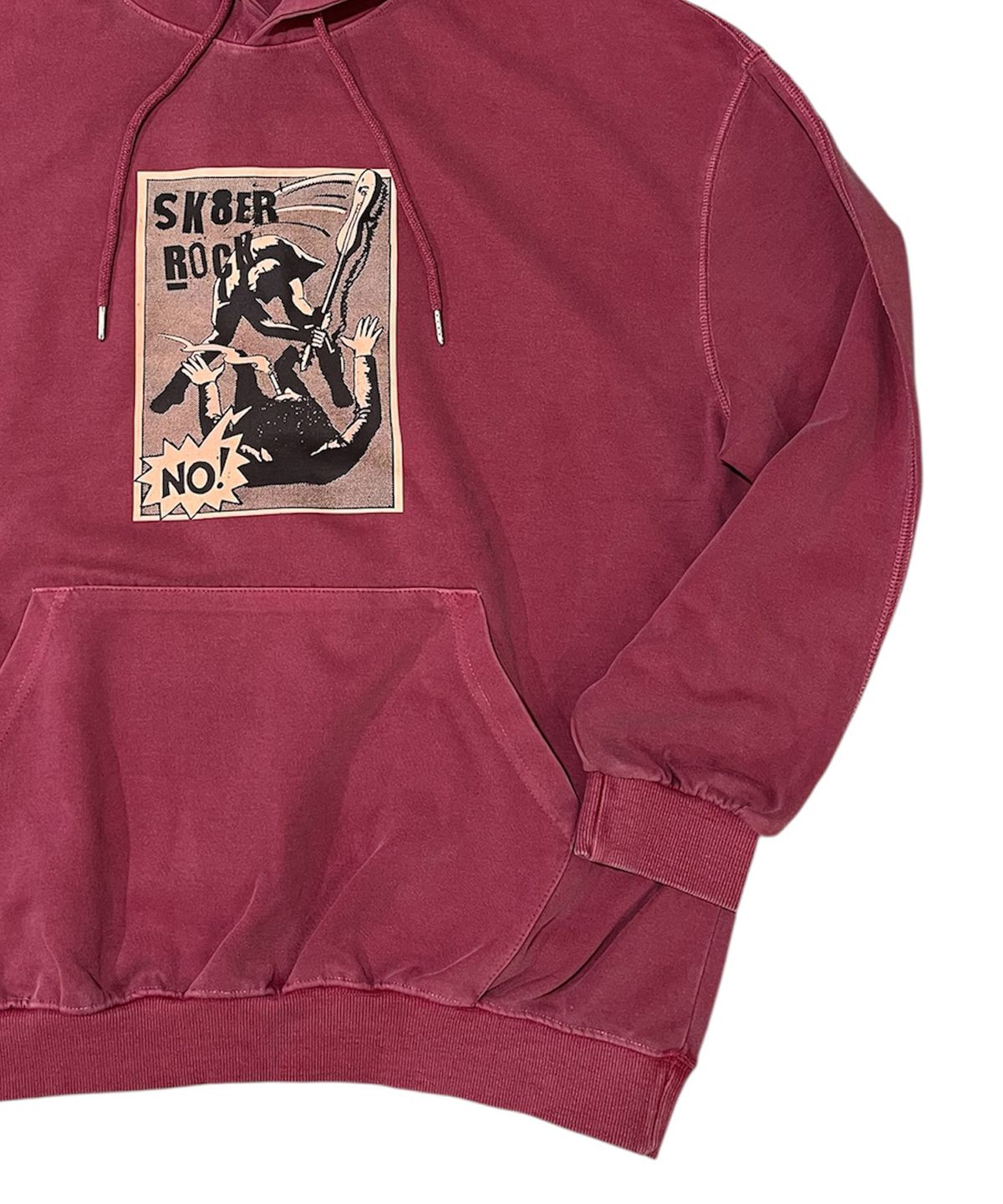 스케이터락(SK8ER ROCK) No Control Pigment Sweat Hooide (indian red)