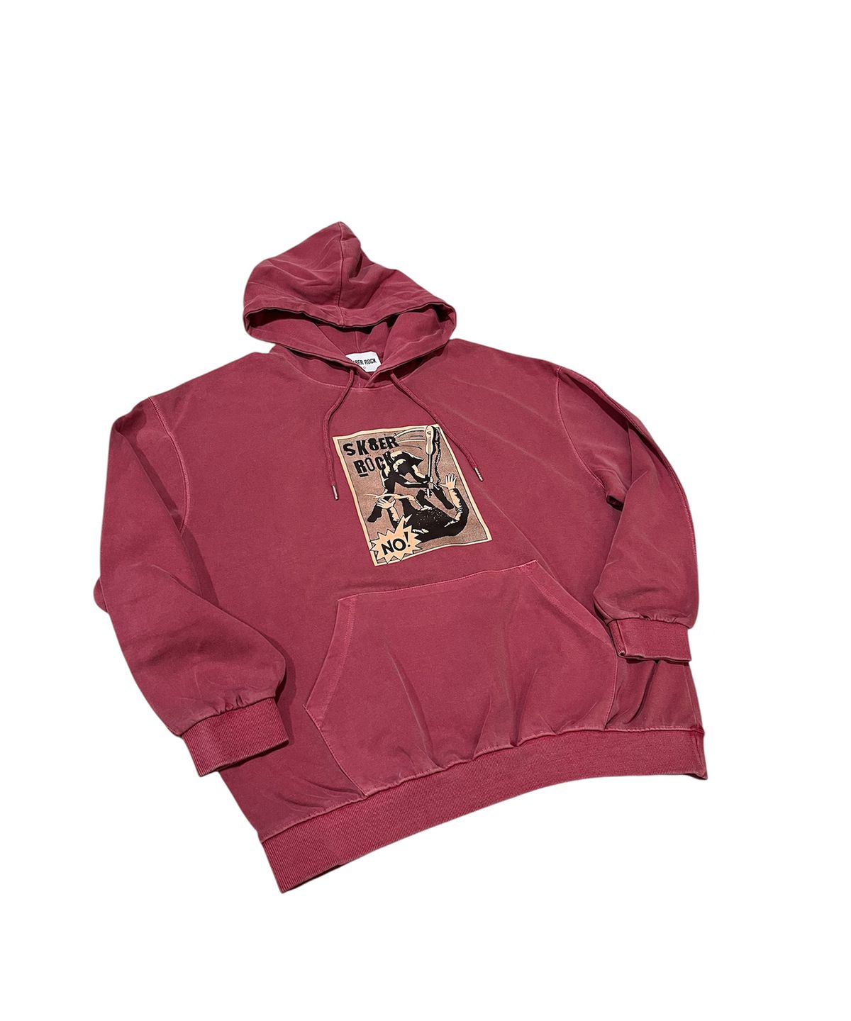스케이터락(SK8ER ROCK) No Control Pigment Sweat Hooide (indian red)