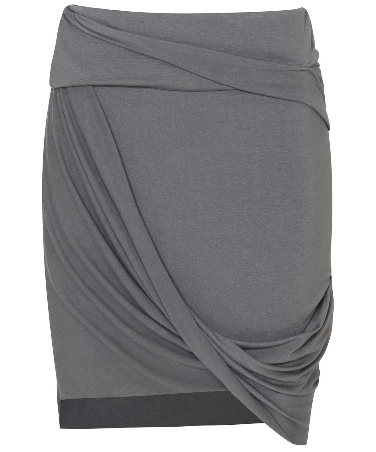 플레어업(FLAREUP) Asymmetrical Midi Skirt (FL-274_Dark Gray)