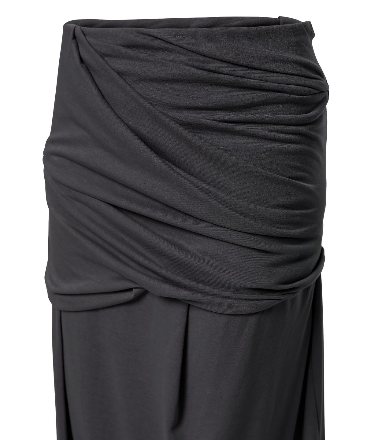 플레어업(FLAREUP) Draped Long Skirt (FL-275_Black)