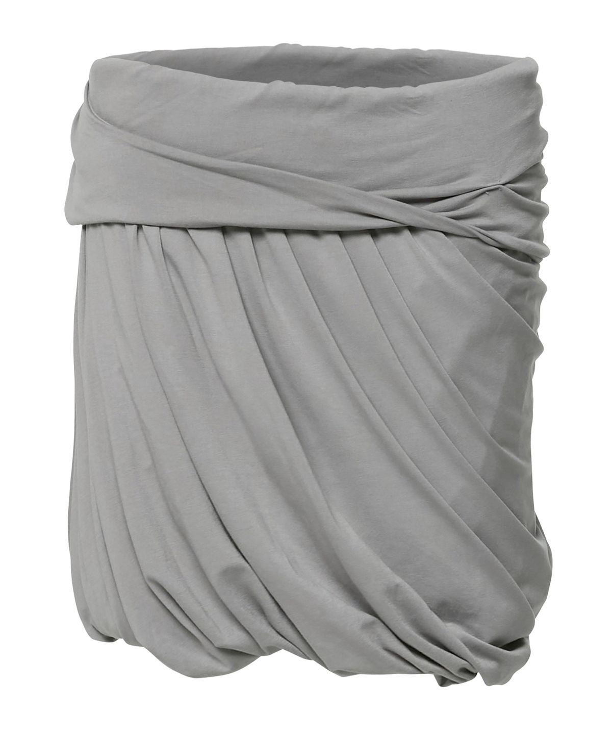 플레어업(FLAREUP) Layered Drape Midi Skirt (FL-276_Gray)
