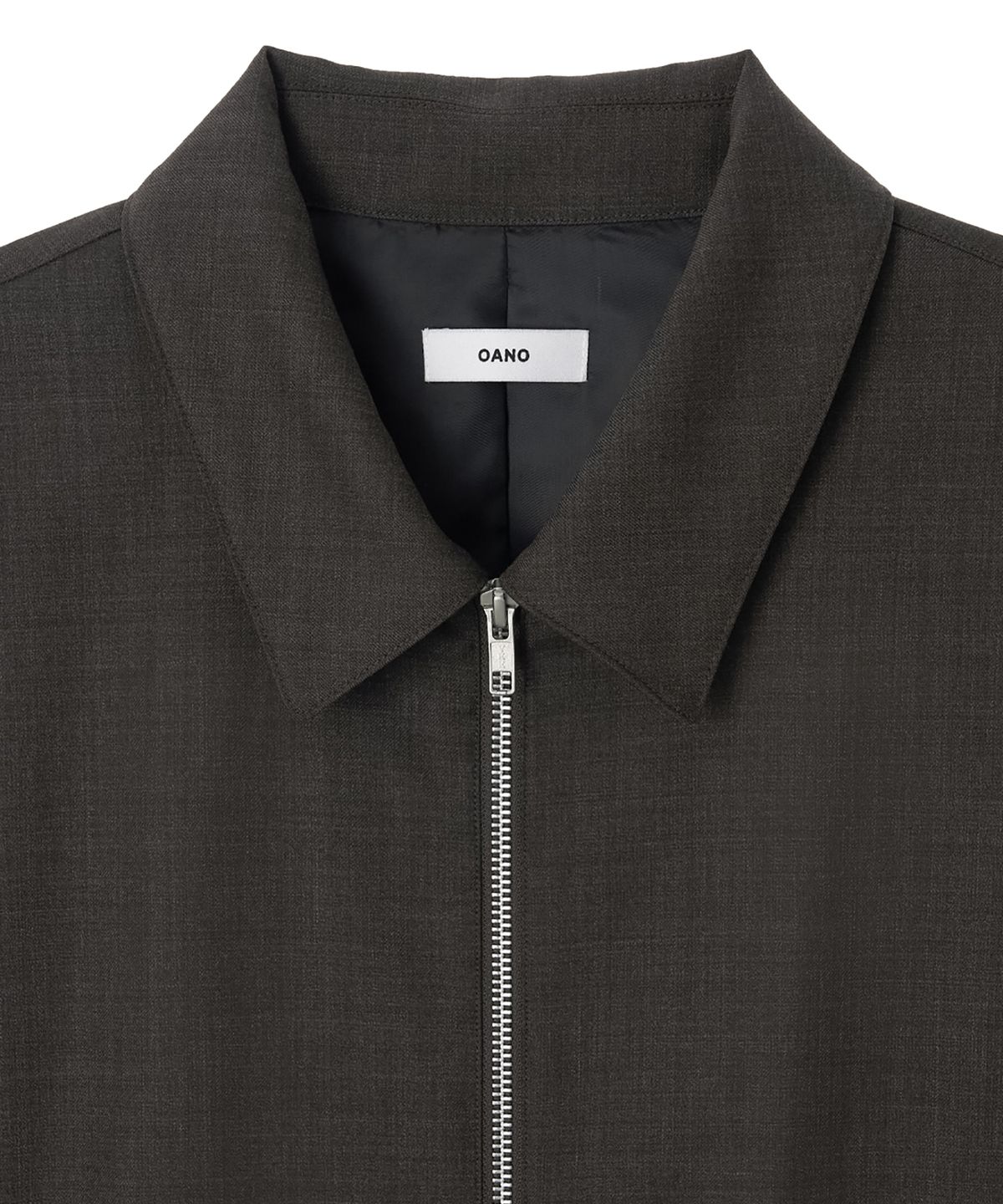 오아노(OANO) WOOL BLEND JACKET / CHARCOAL BROWN