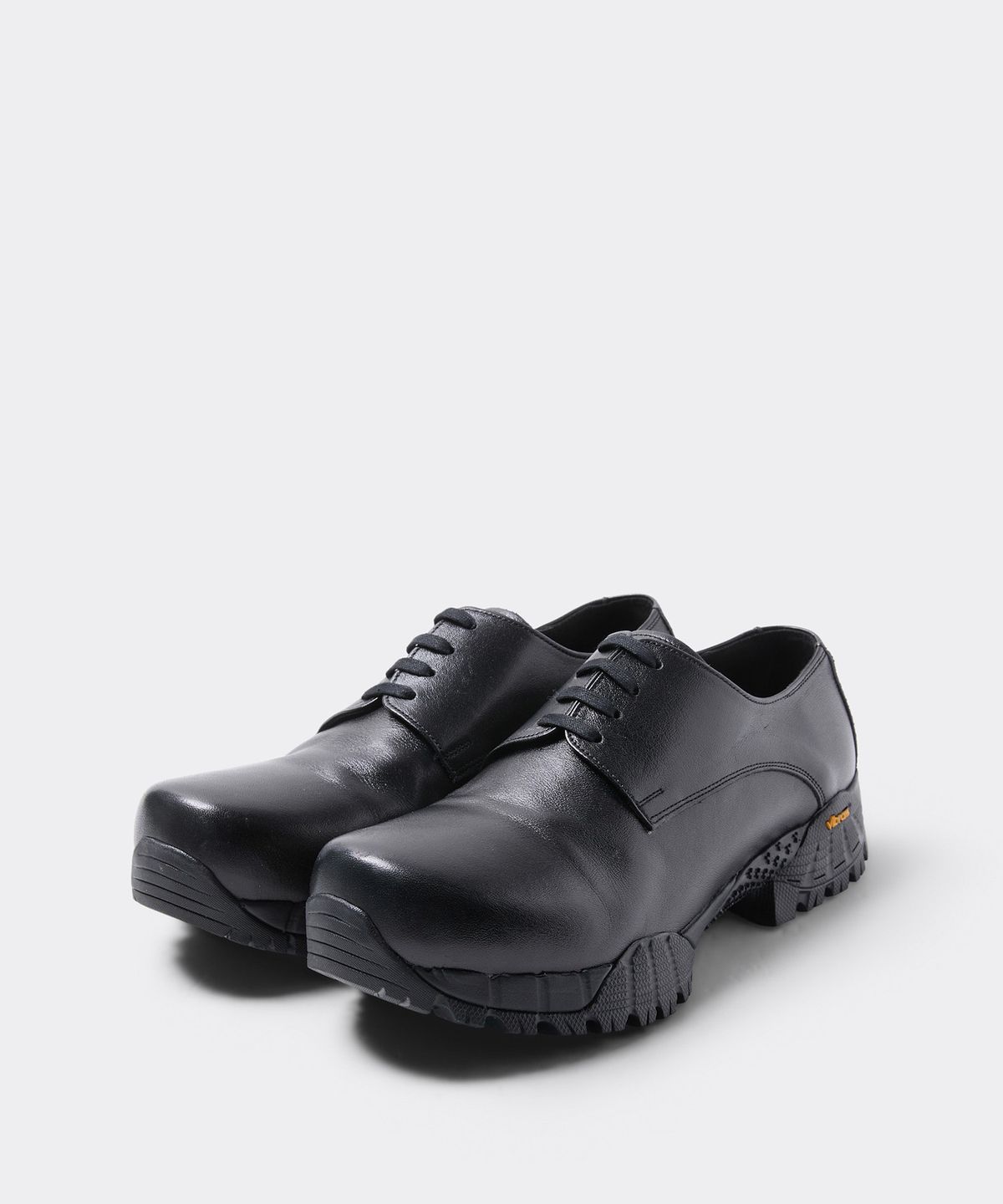 커스텀멜로우(CUSTOMELLOW) [customellow X YOWE] Black Leather Derbys Uto3 CU4AX26991BKX