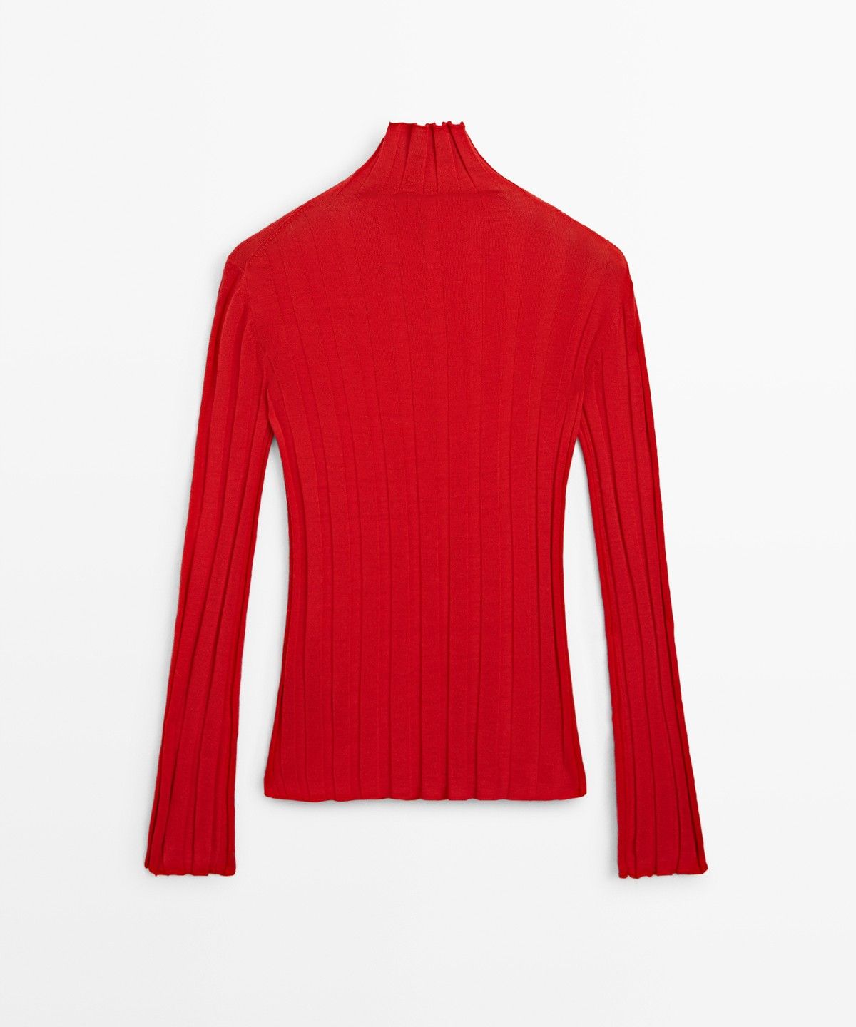 마시모두띠(MASSIMO DUTTI) 골지 모크 넥 니트 스웨터