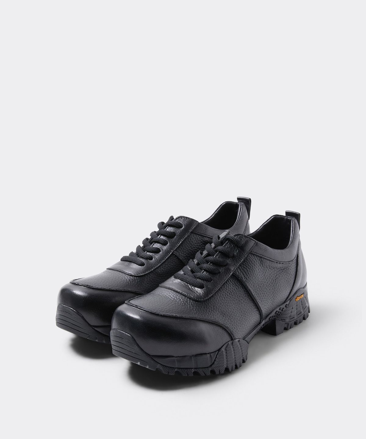 커스텀멜로우(CUSTOMELLOW) [customellow X YOWE] Black Leather Sneakers Uven2 CU4AX26992BKX