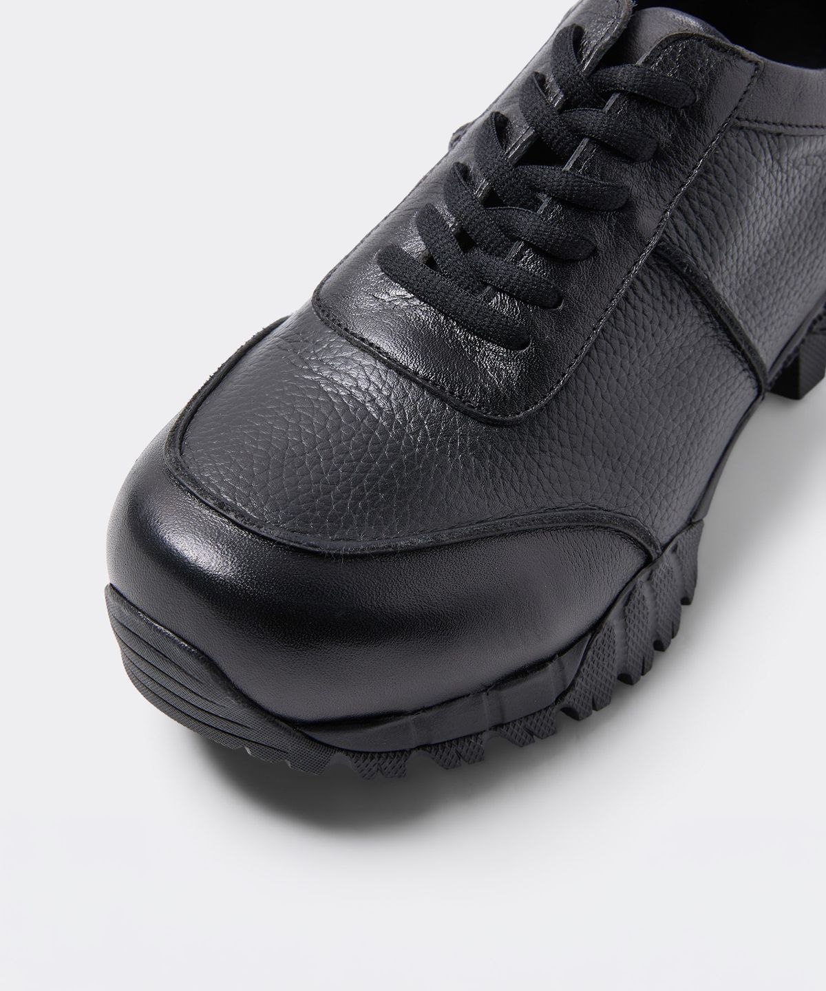 커스텀멜로우(CUSTOMELLOW) [customellow X YOWE] Black Leather Sneakers Uven2 CU4AX26992BKX