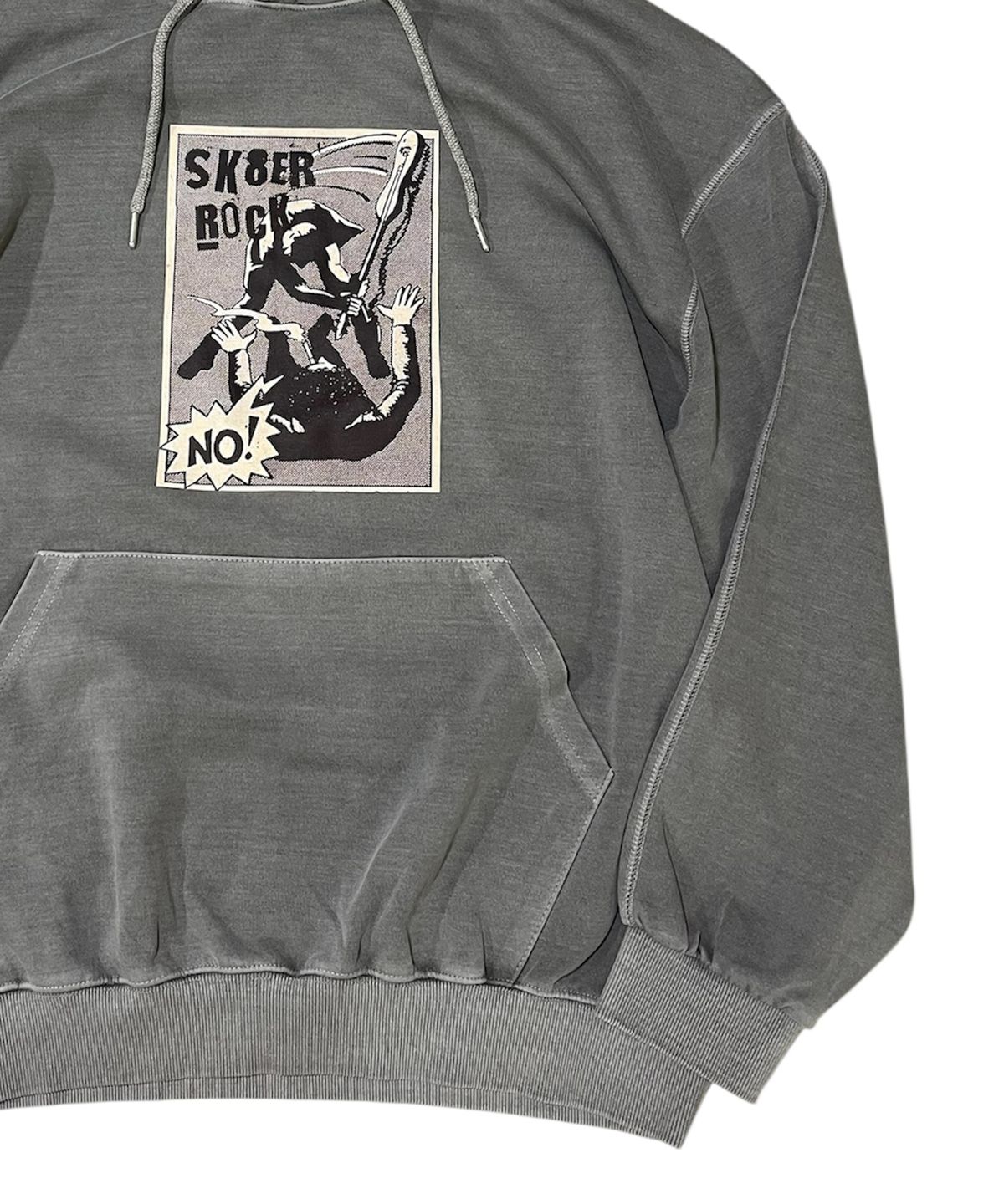스케이터락(SK8ER ROCK) No Control Pigment Sweat Hooide (Gray)