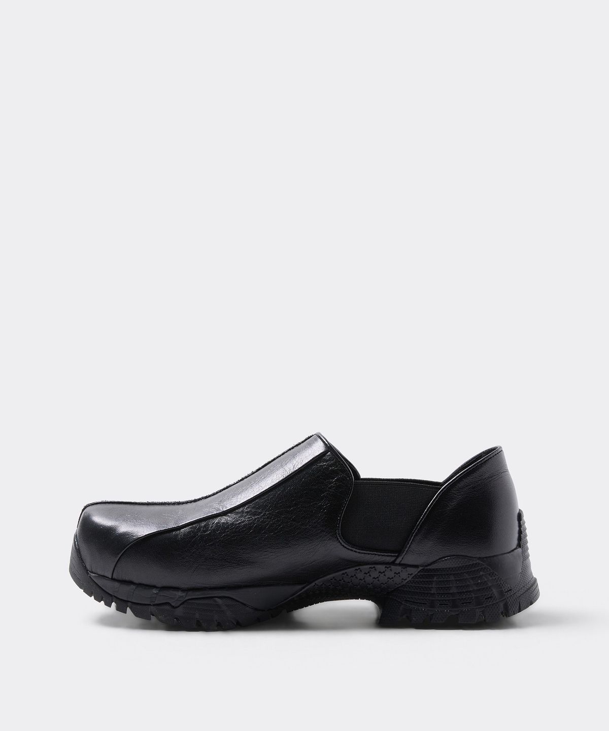 커스텀멜로우(CUSTOMELLOW) [customellow x YOWE] Black Leather Slip On Loafers Uon2 CU4AX26993BKX