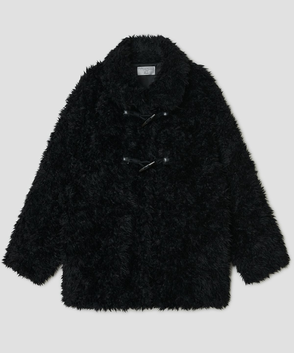 타입서비스(TYPESERVICE) Fur Duffle Jacket [Black]