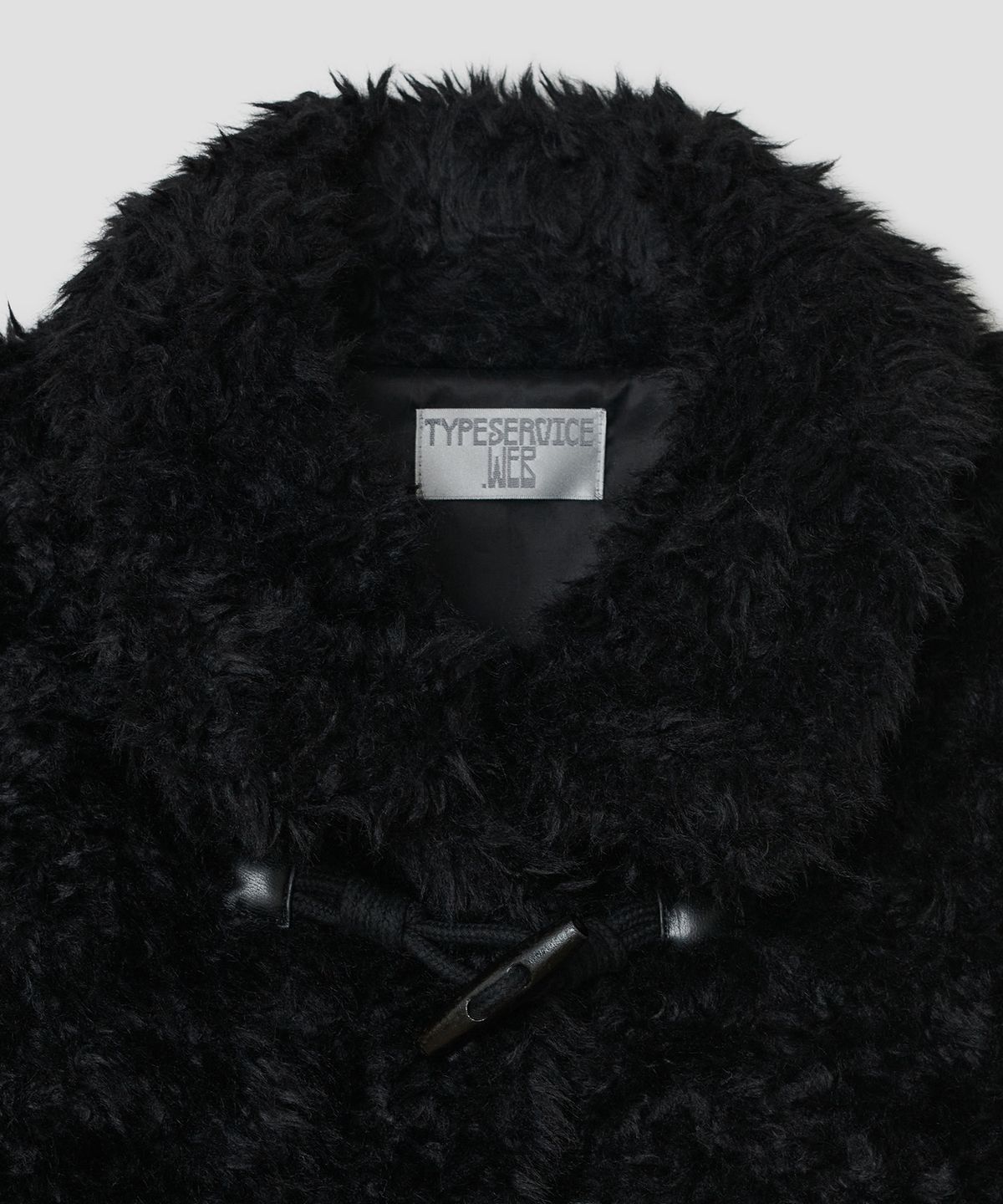 타입서비스(TYPESERVICE) Fur Duffle Jacket [Black]