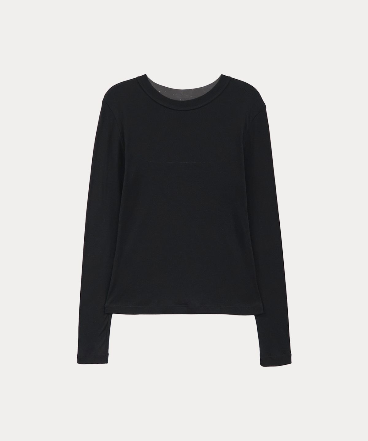 타버트(TARVERT) Lazle Slim Tencel T-Shirt - Black