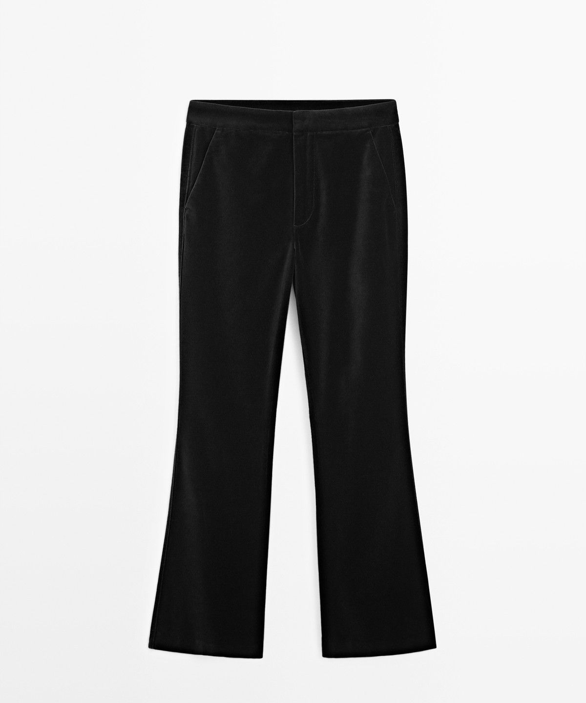 마시모두띠(MASSIMO DUTTI) 스키니 플레어핏 벨벳 팬츠