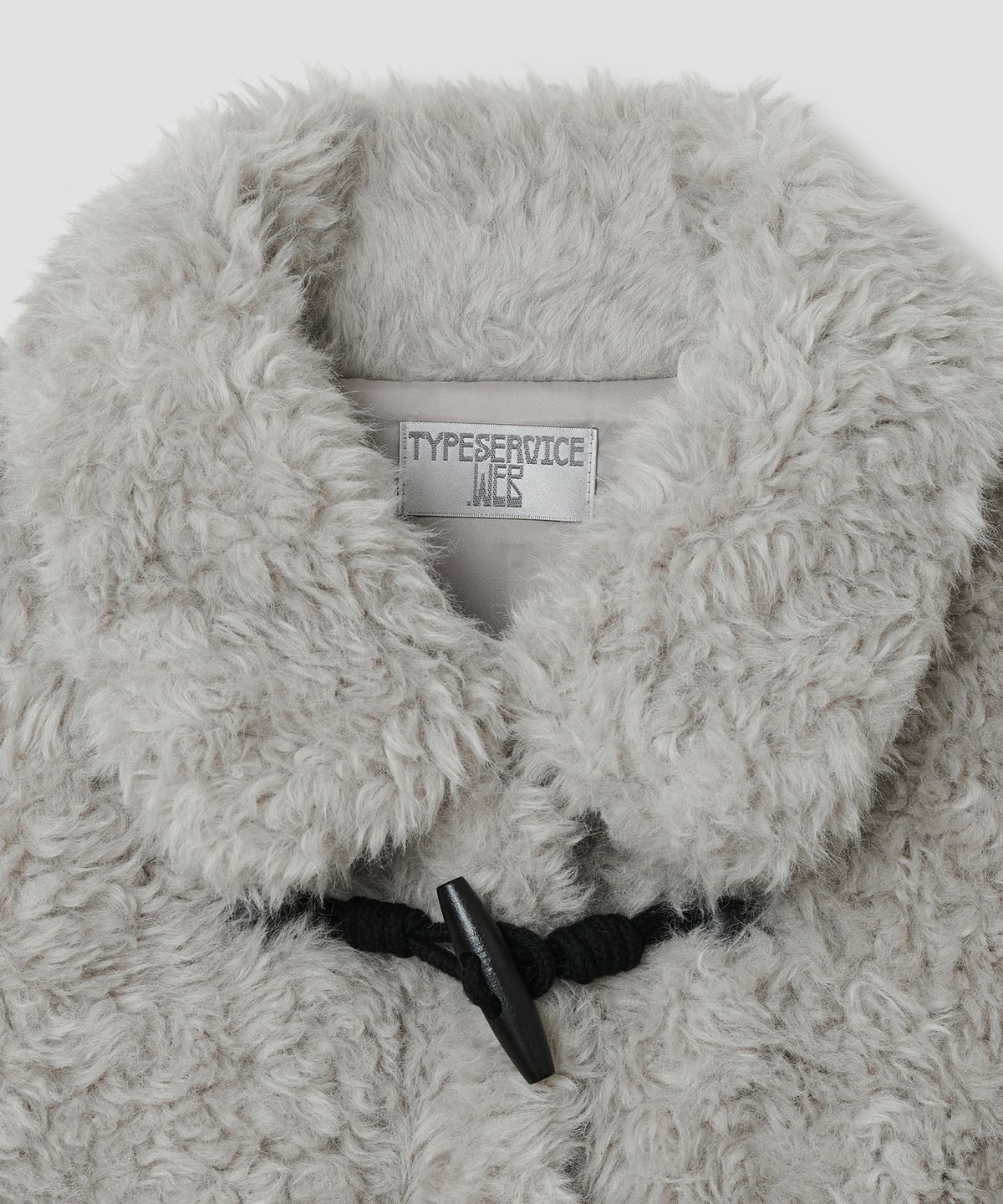타입서비스(TYPESERVICE) Fur Duffle Jacket [Gray]