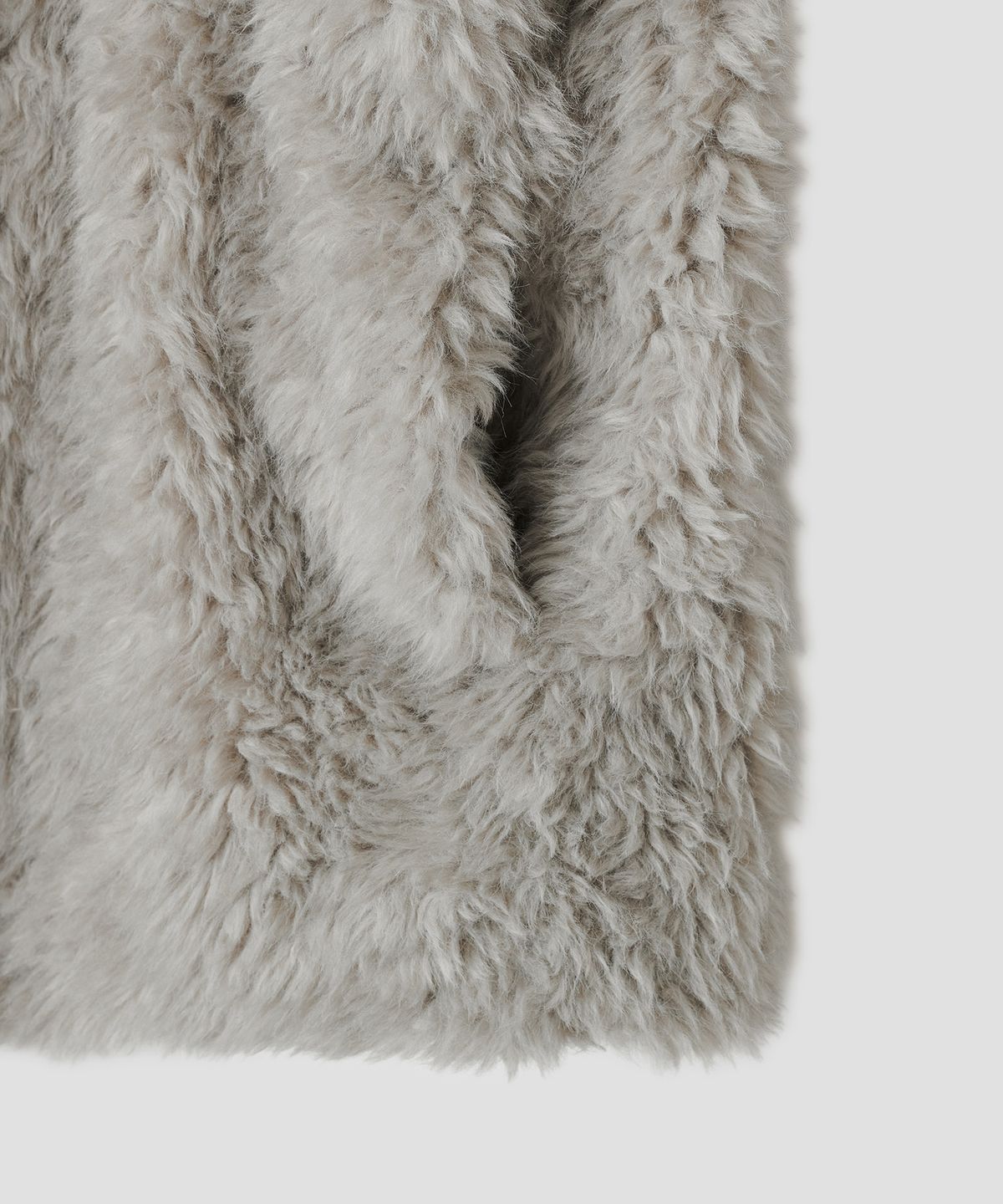 타입서비스(TYPESERVICE) Fur Duffle Jacket [Gray]
