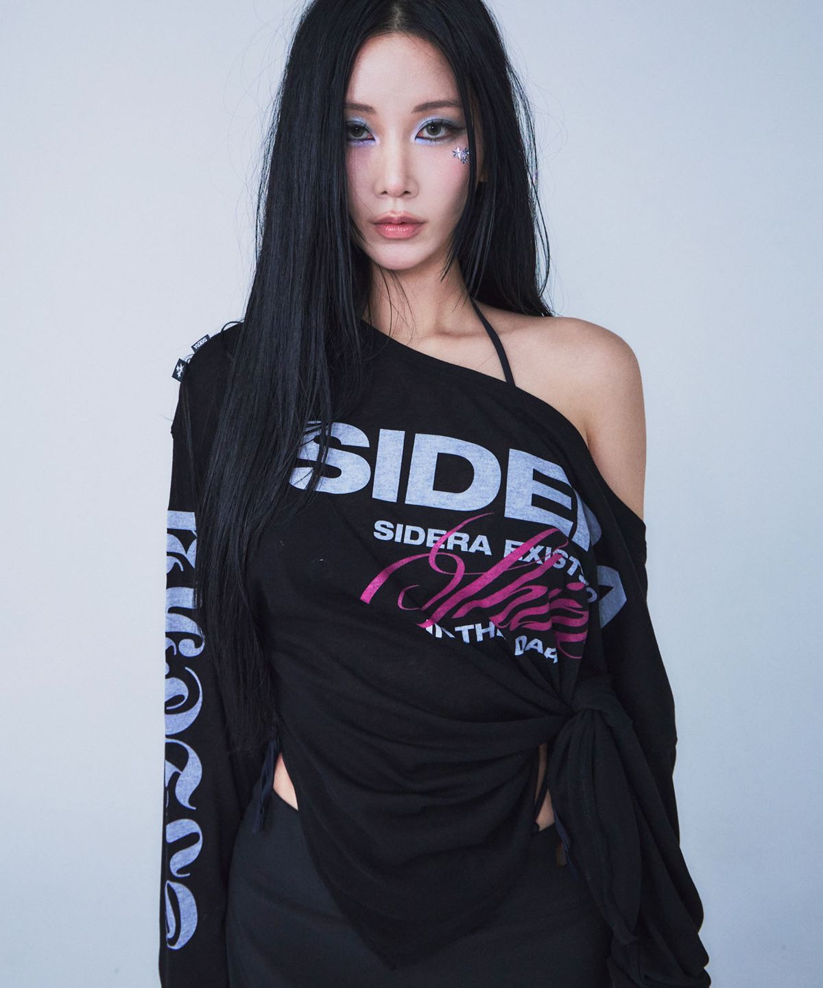 시데라(SIDERA) Loose Halo Sweatshirt [Black]