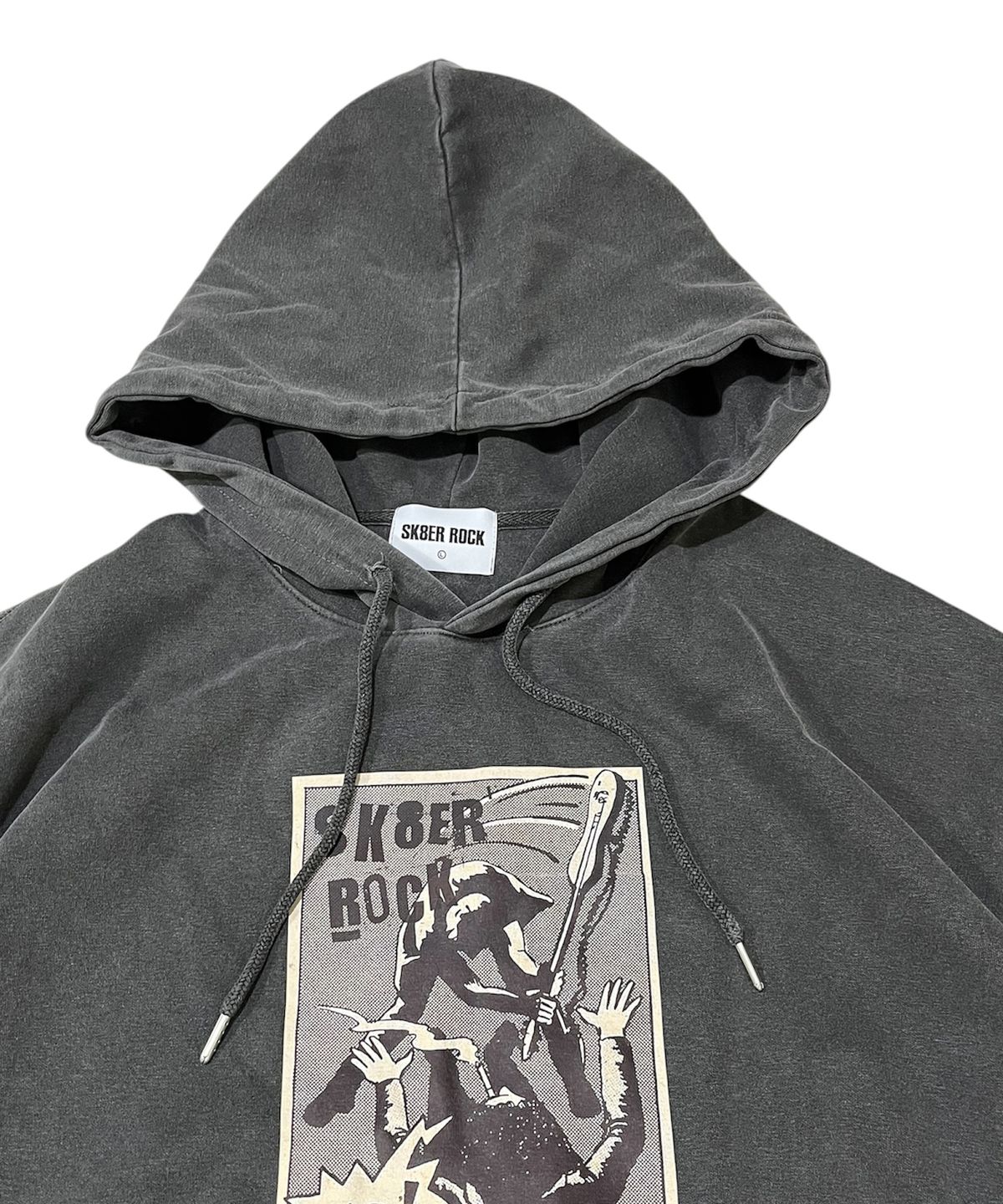 스케이터락(SK8ER ROCK) No Control Pigment Sweat Hooide (charcoal)