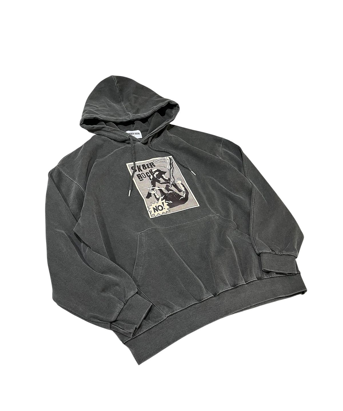스케이터락(SK8ER ROCK) No Control Pigment Sweat Hooide (charcoal)