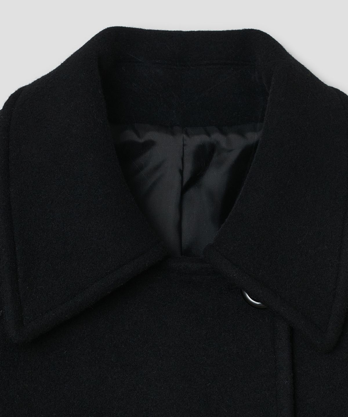 타입서비스(TYPESERVICE) Raglan Double Breasted Coat [Black]