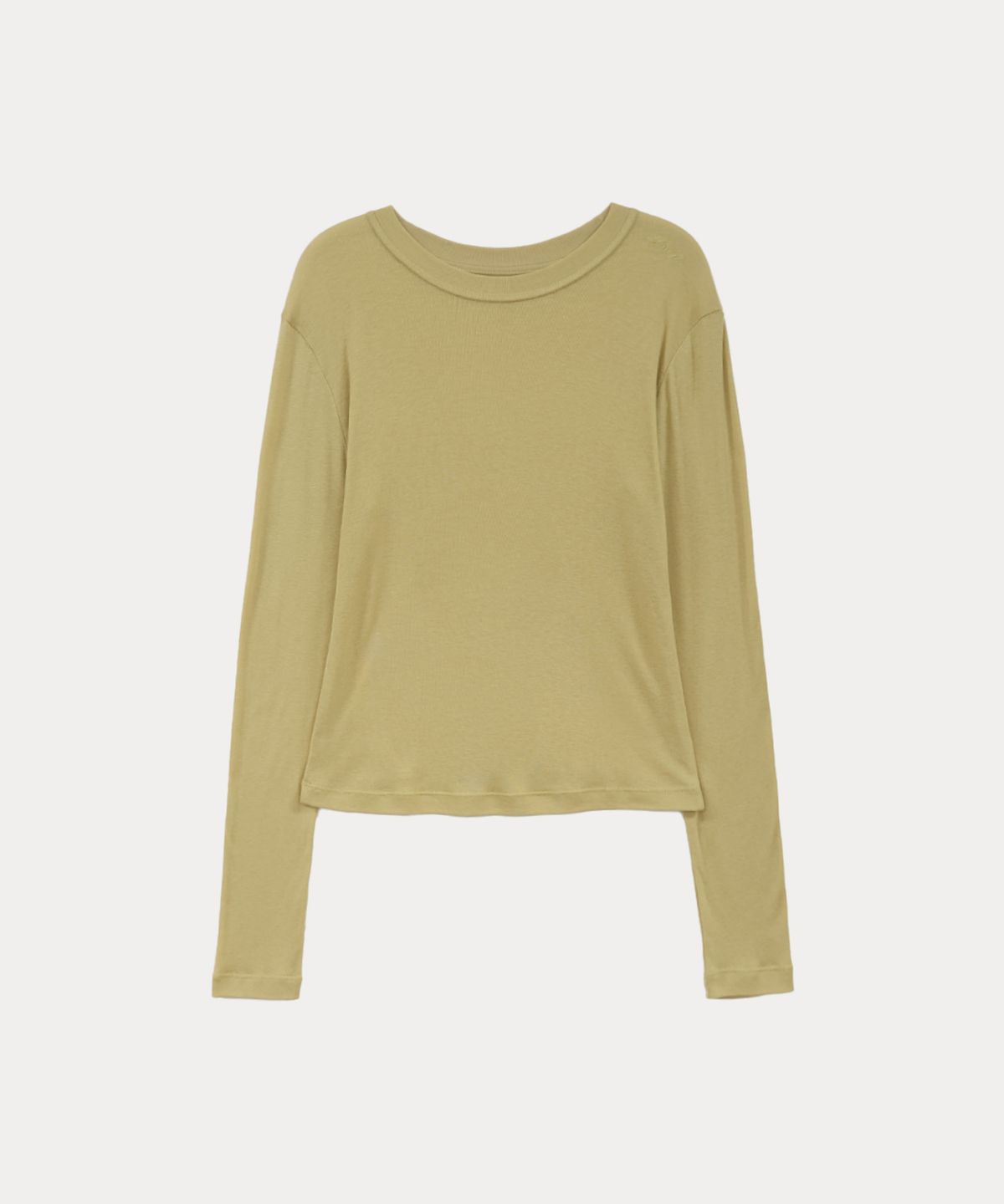 타버트(TARVERT) Lazle Slim Tencel T-Shirt - Yellow