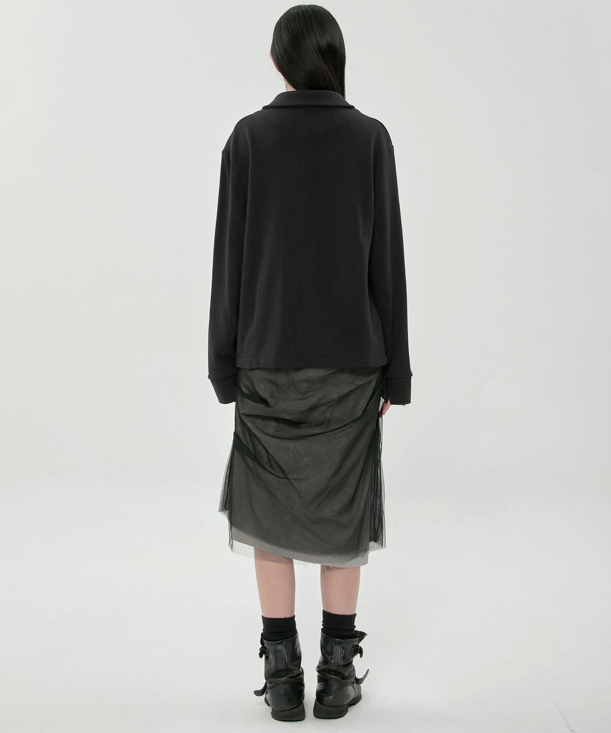 플레어업(FLAREUP) Offset Button Jacket (FL-065_Black)