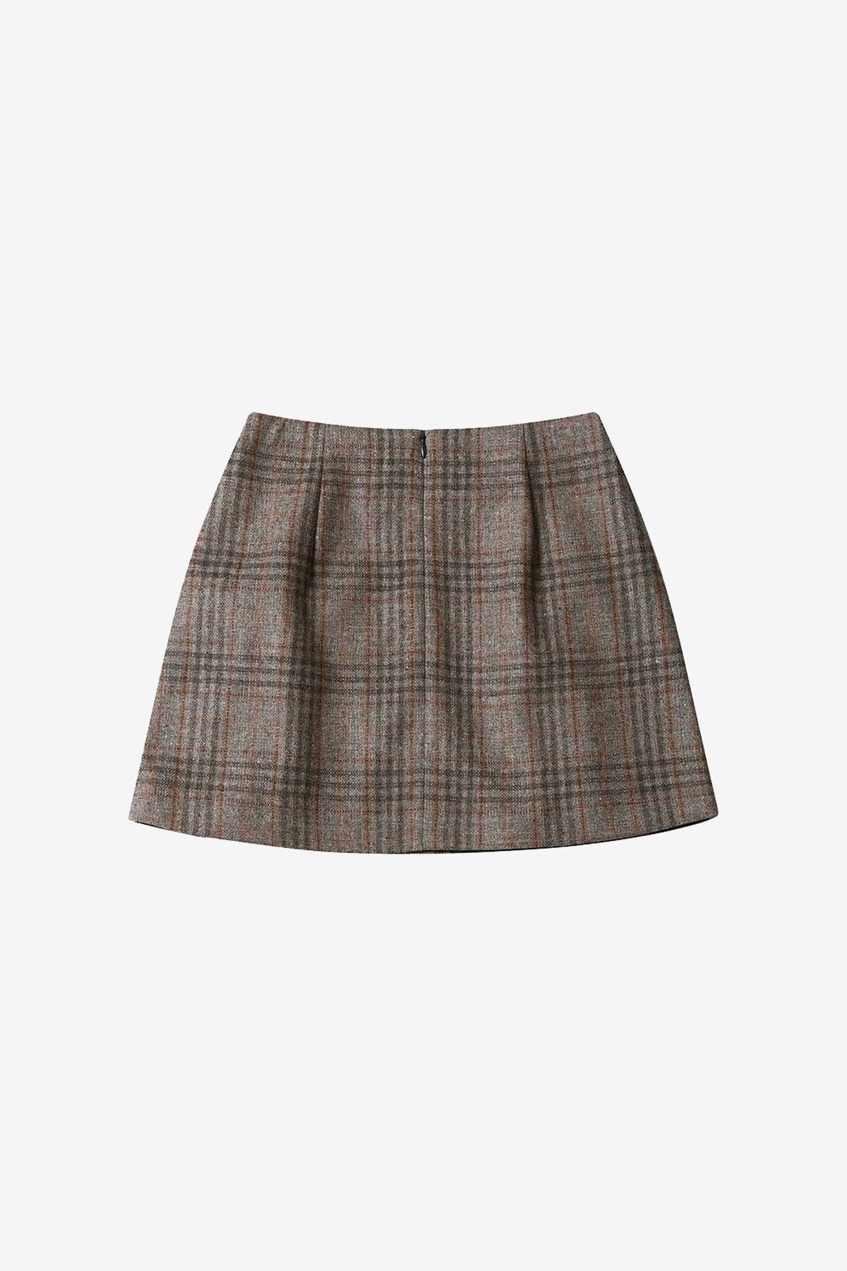 르몽생미셸(LE MONT ST MICHEL) JONVAL-MINI SKIRT_Brown