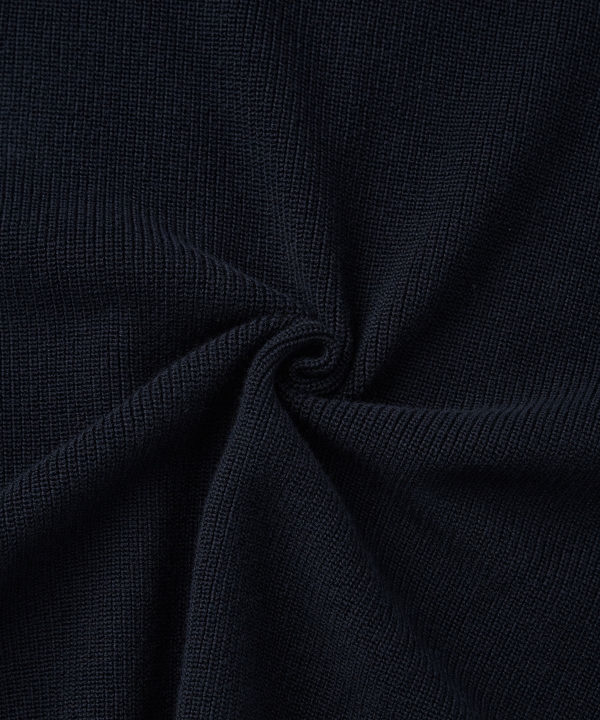 아웃스탠딩(OUTSTANDING) HALF ZIP-UP KNIT SWEATER_NAVY