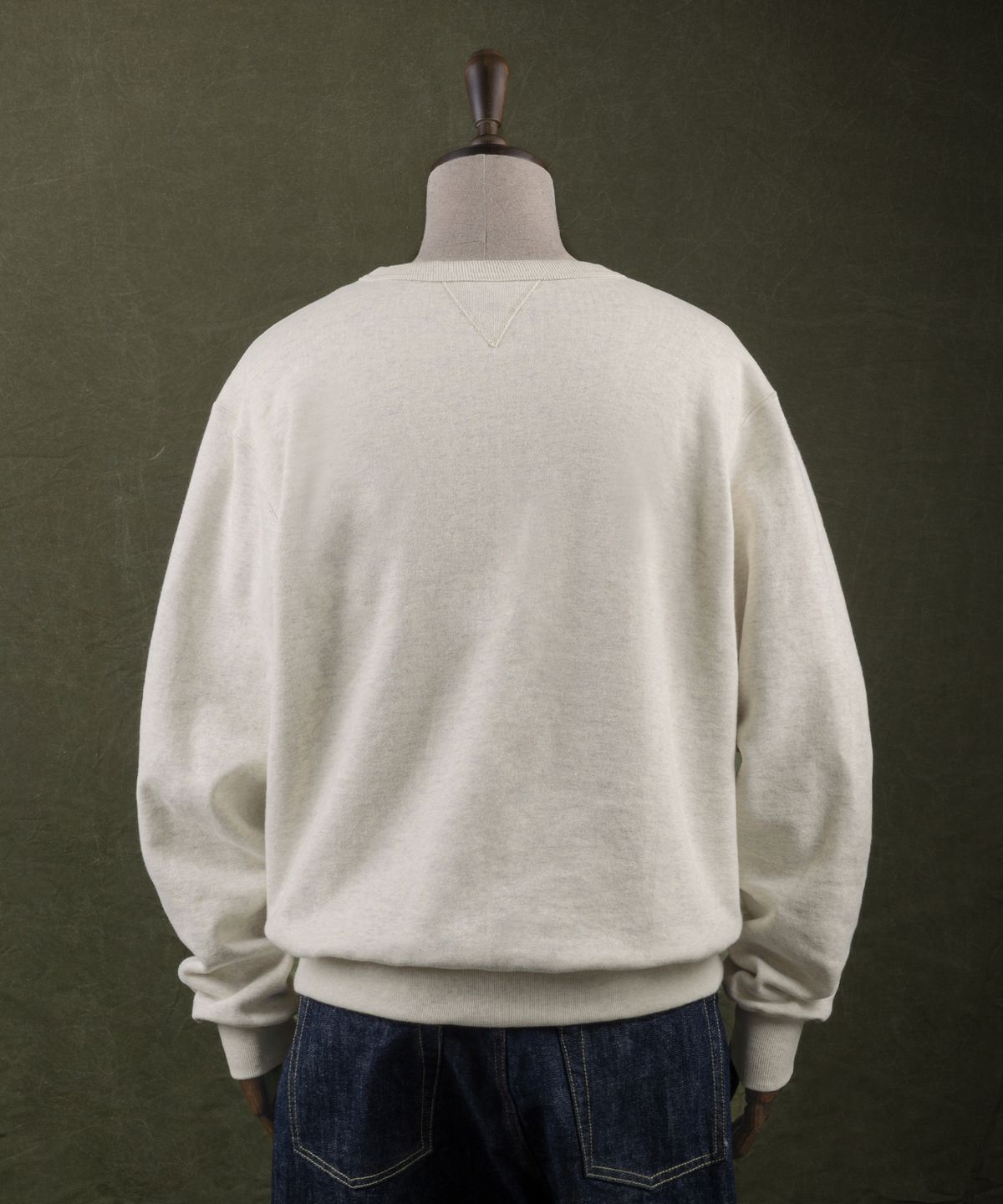 아웃스탠딩(OUTSTANDING) JAPANESE URAKE JERSEY TUBULAR SWEAT_1%OATMEAL