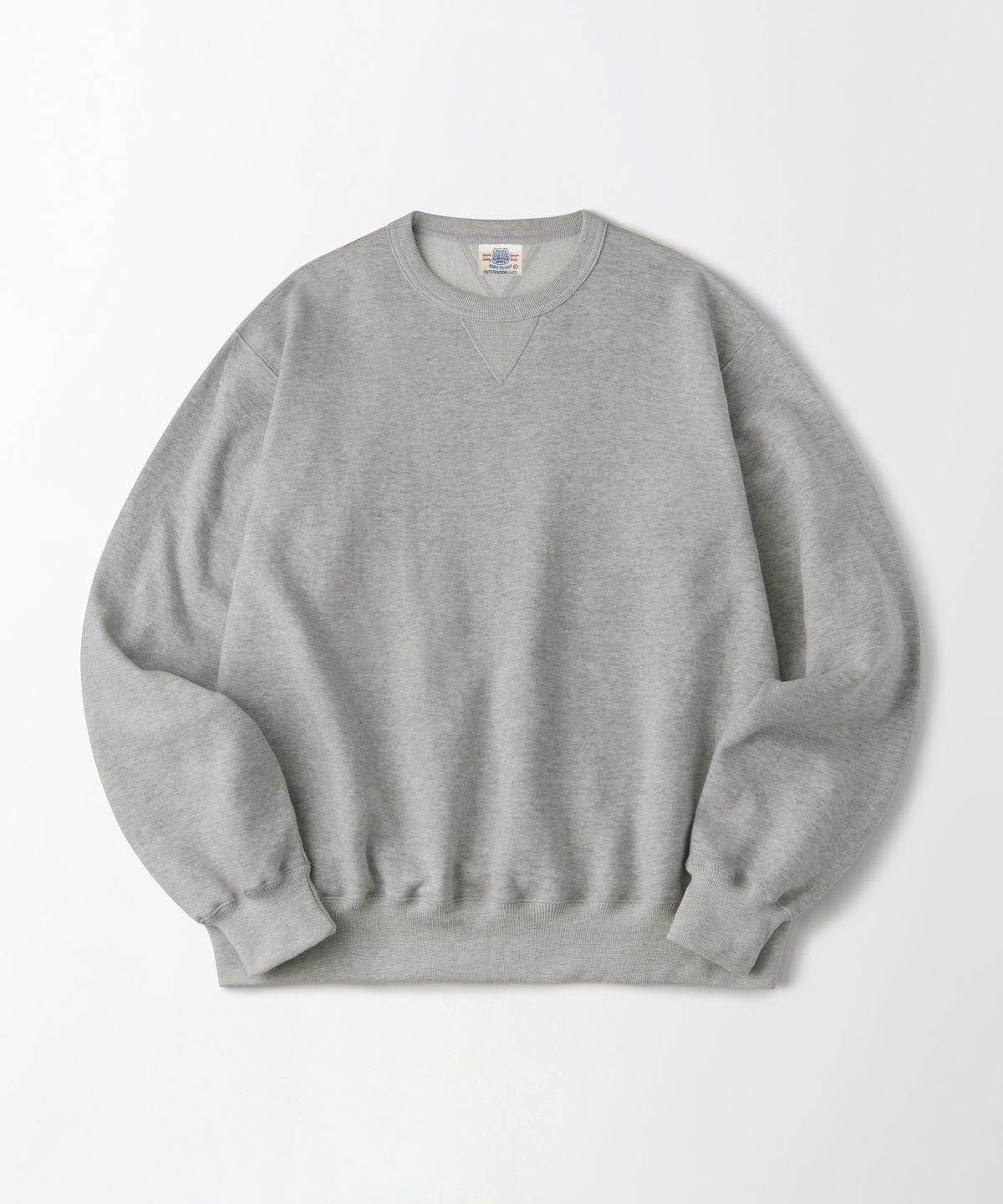 아웃스탠딩(OUTSTANDING) JAPANESE URAKE JERSEY TUBULAR SWEAT_3%MELANGE GRAY
