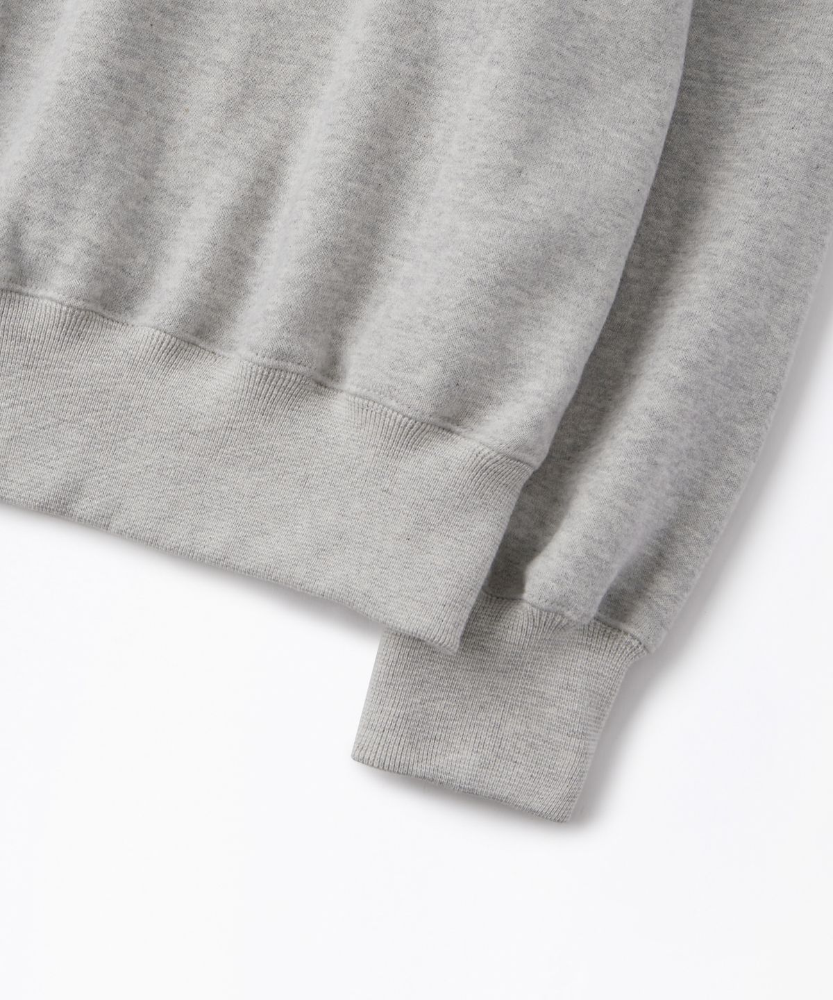 아웃스탠딩(OUTSTANDING) JAPANESE URAKE JERSEY TUBULAR SWEAT_3%MELANGE GRAY